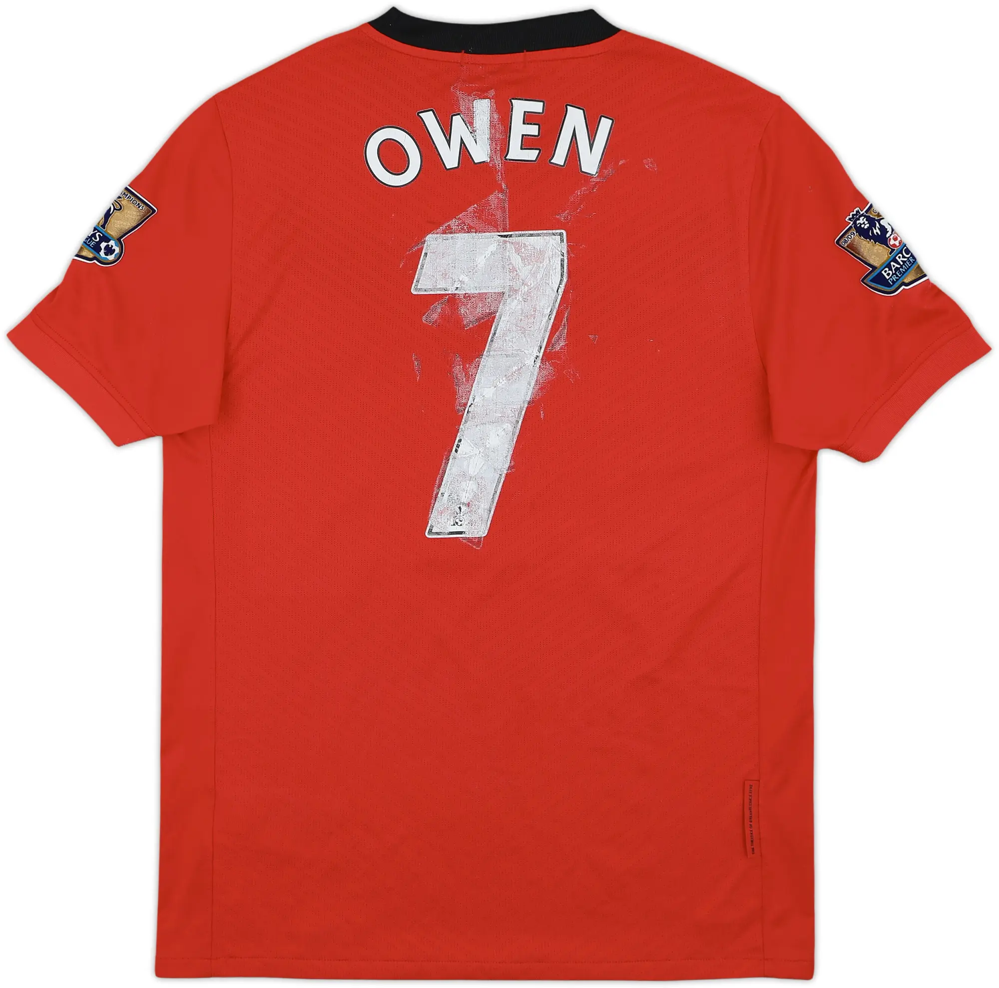 2009-10 Manchester United Home Shirt Owen #7 - 4/10 - (S)