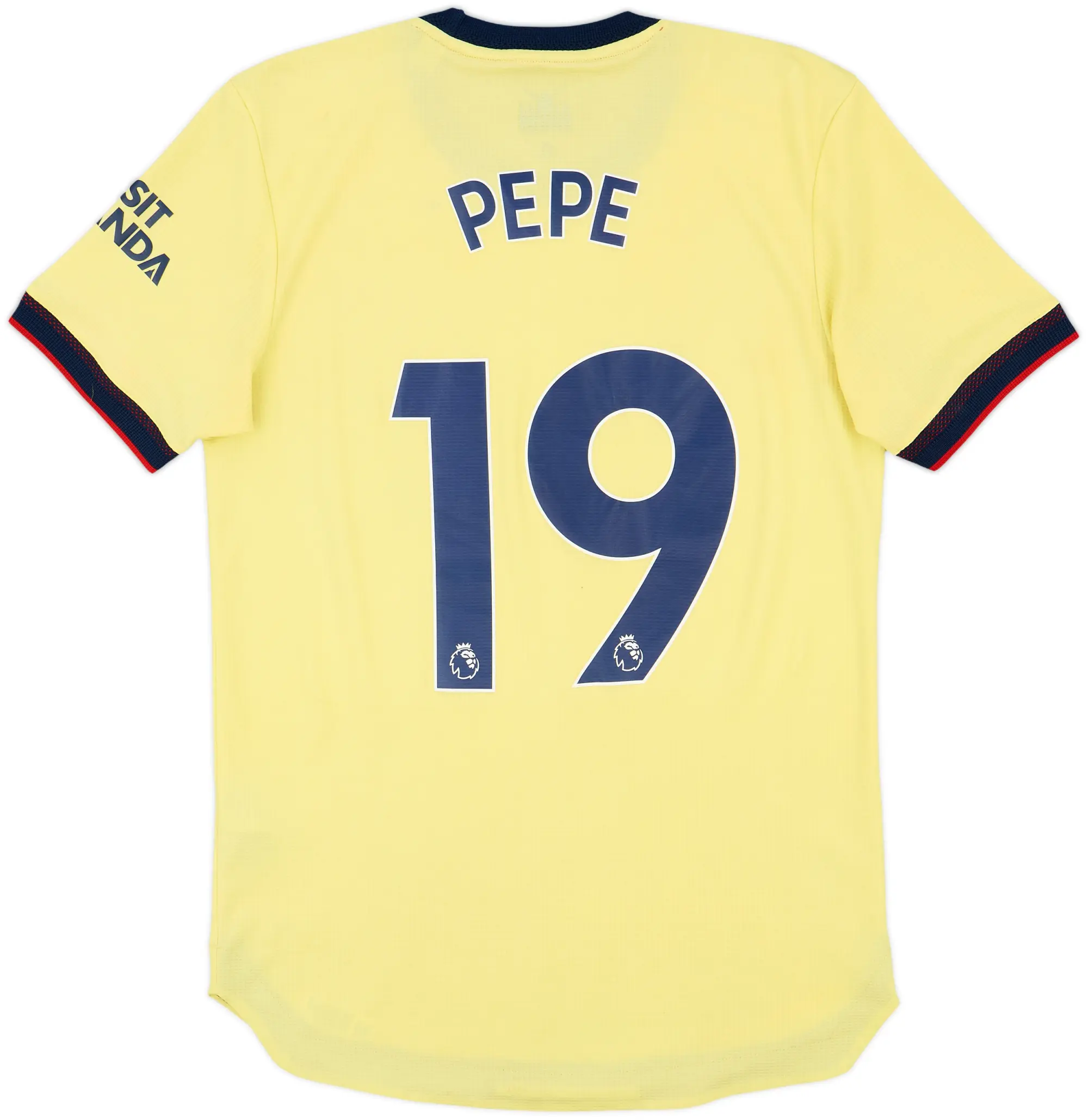 2021-22 Arsenal Authentic Away Shirt Pepe #19 - 6/10 - (S)