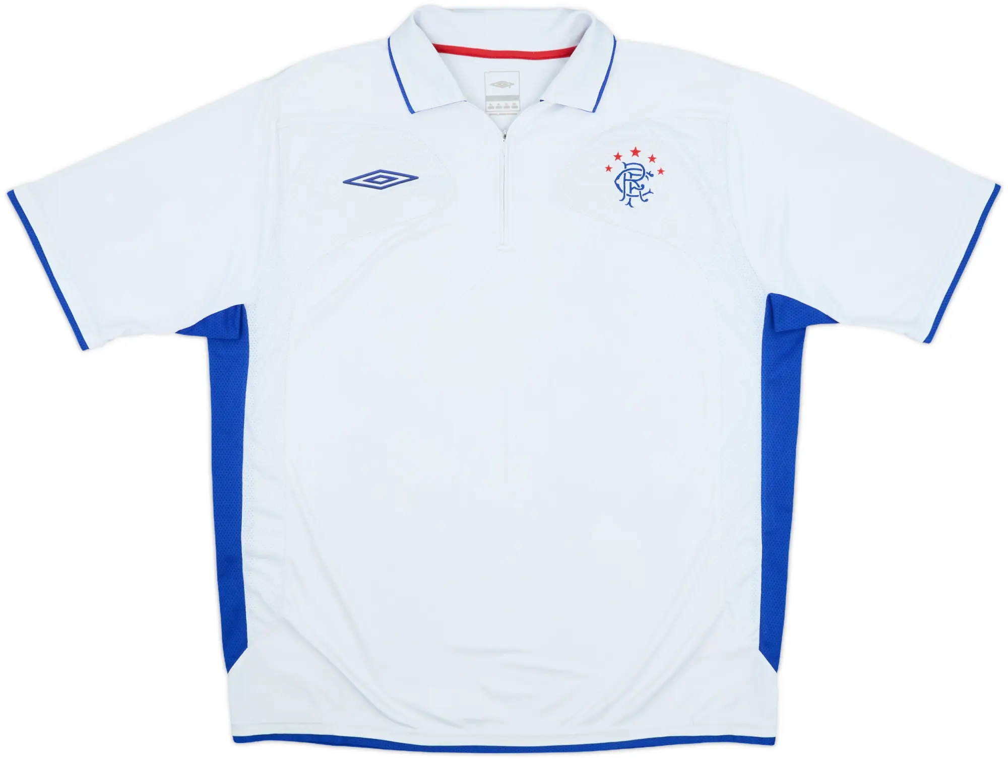 2006-07 Rangers Umbro 1/4 Zip Polo Shirt - 7/10 - (XL)