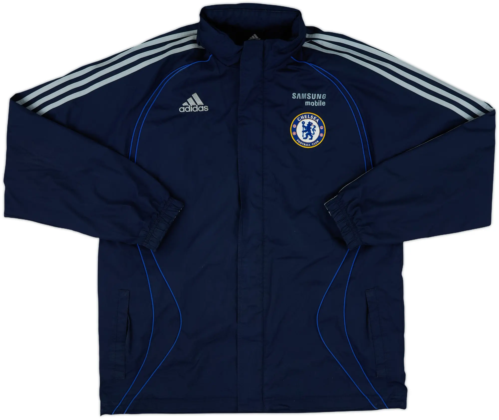 2006-07 Chelsea adidas Hooded Rain Jacket - 9/10 - (M)