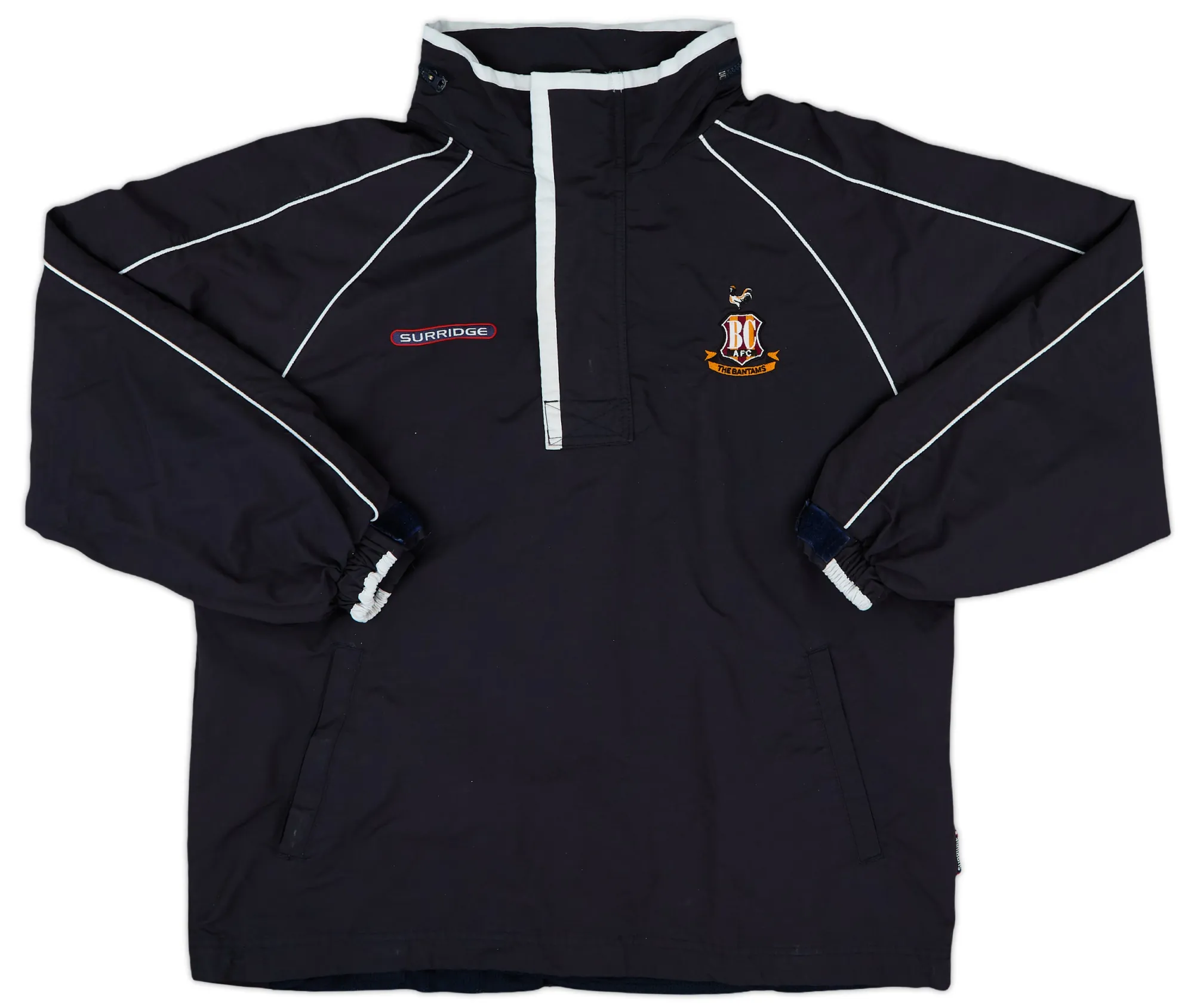 2005-06 Bradford City Surridge 1/4 Zip Rain Jacket - 8/10 - (S)