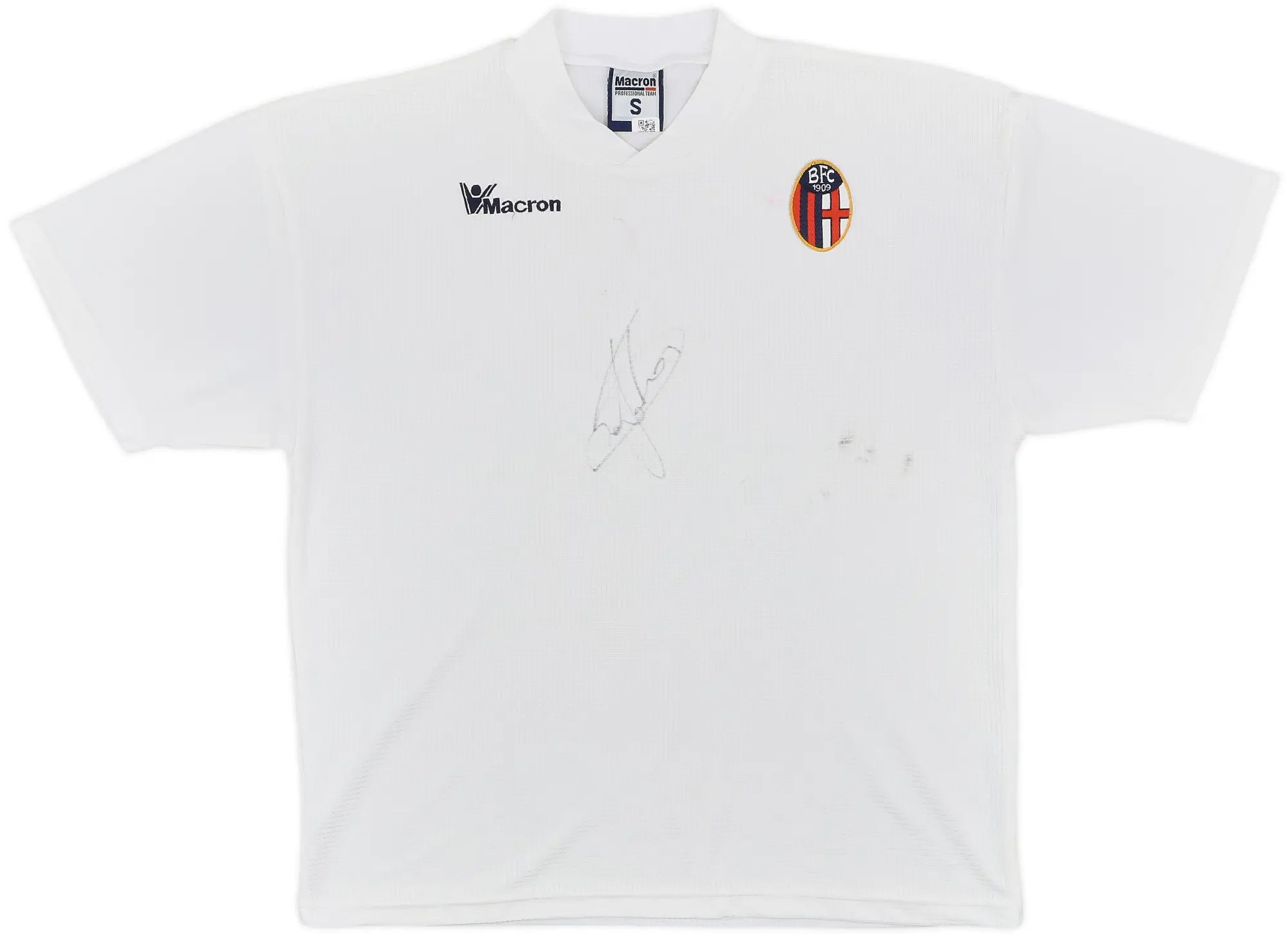 2001-02 Bologna Macron Signed Training Shirt - 6/10 - (S)