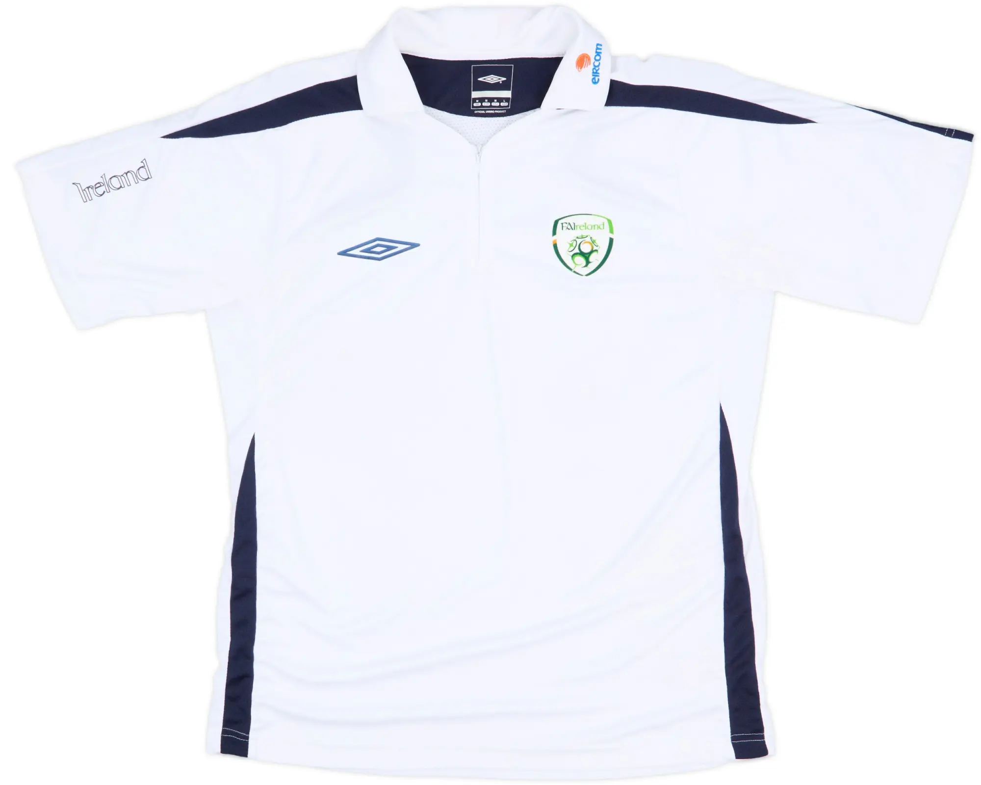 2007-08 Ireland Umbro 1/4 Zip Polo Shirt - 7/10 - (M)