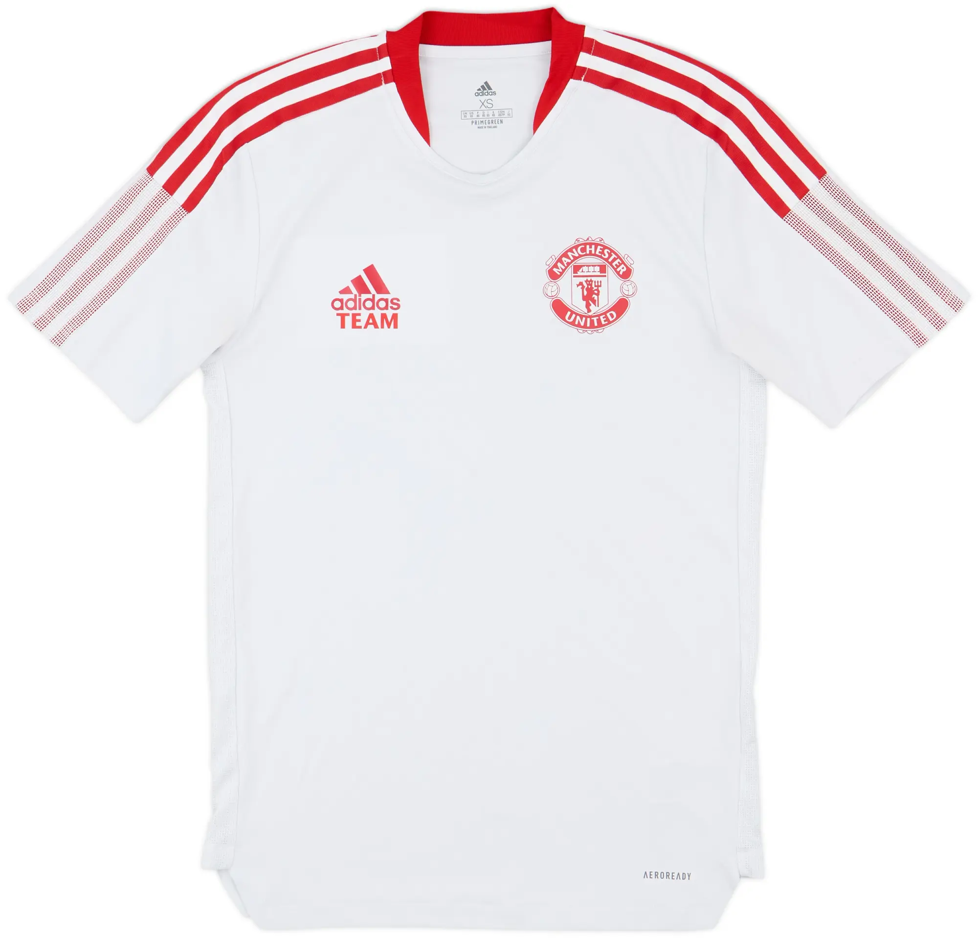 2021-22 Manchester United adidas Staff Issue Training Shirt Team - 10/10 - (XS)