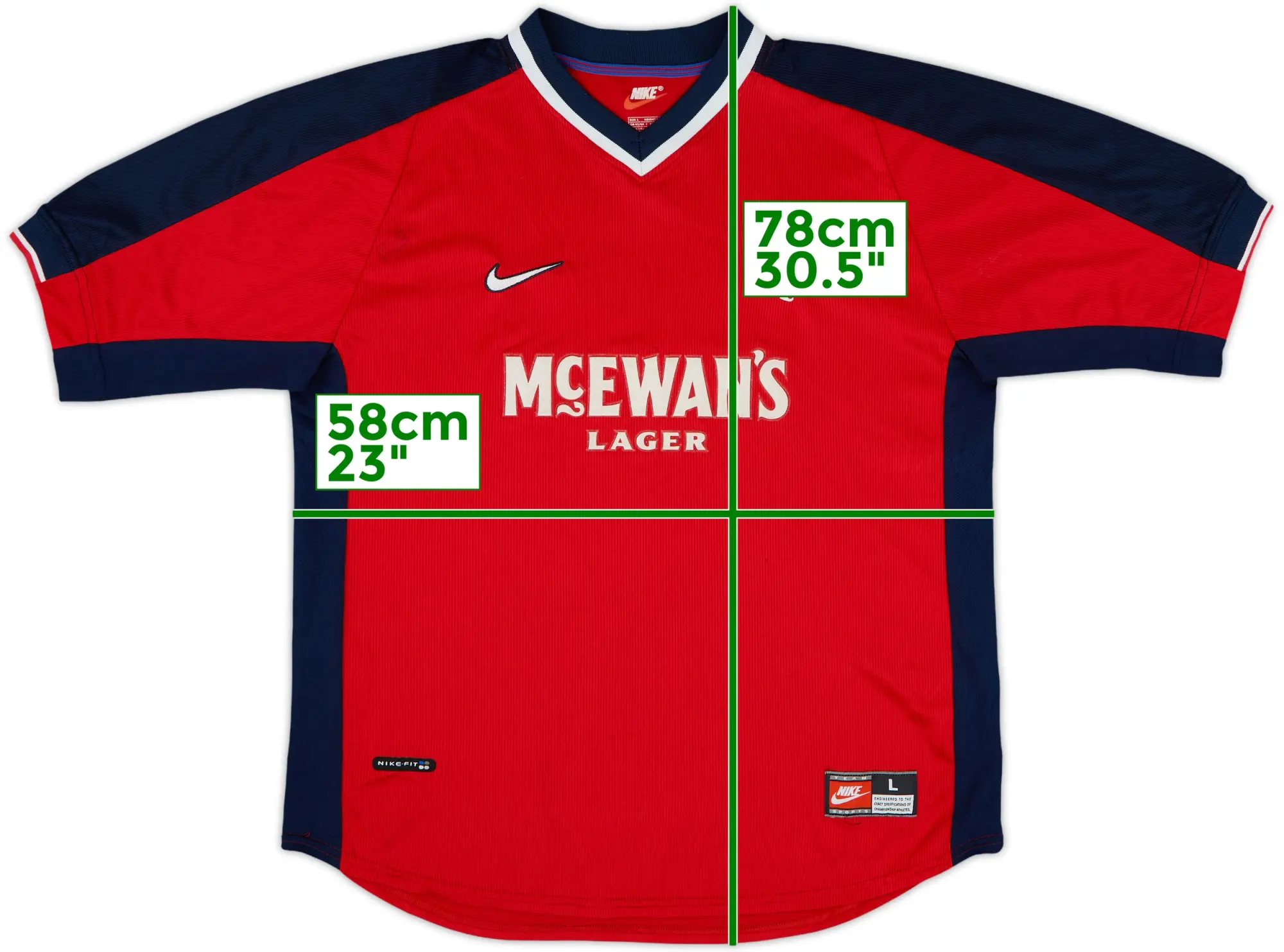 Nike Rangers Mens SS Away Shirt 1998/99