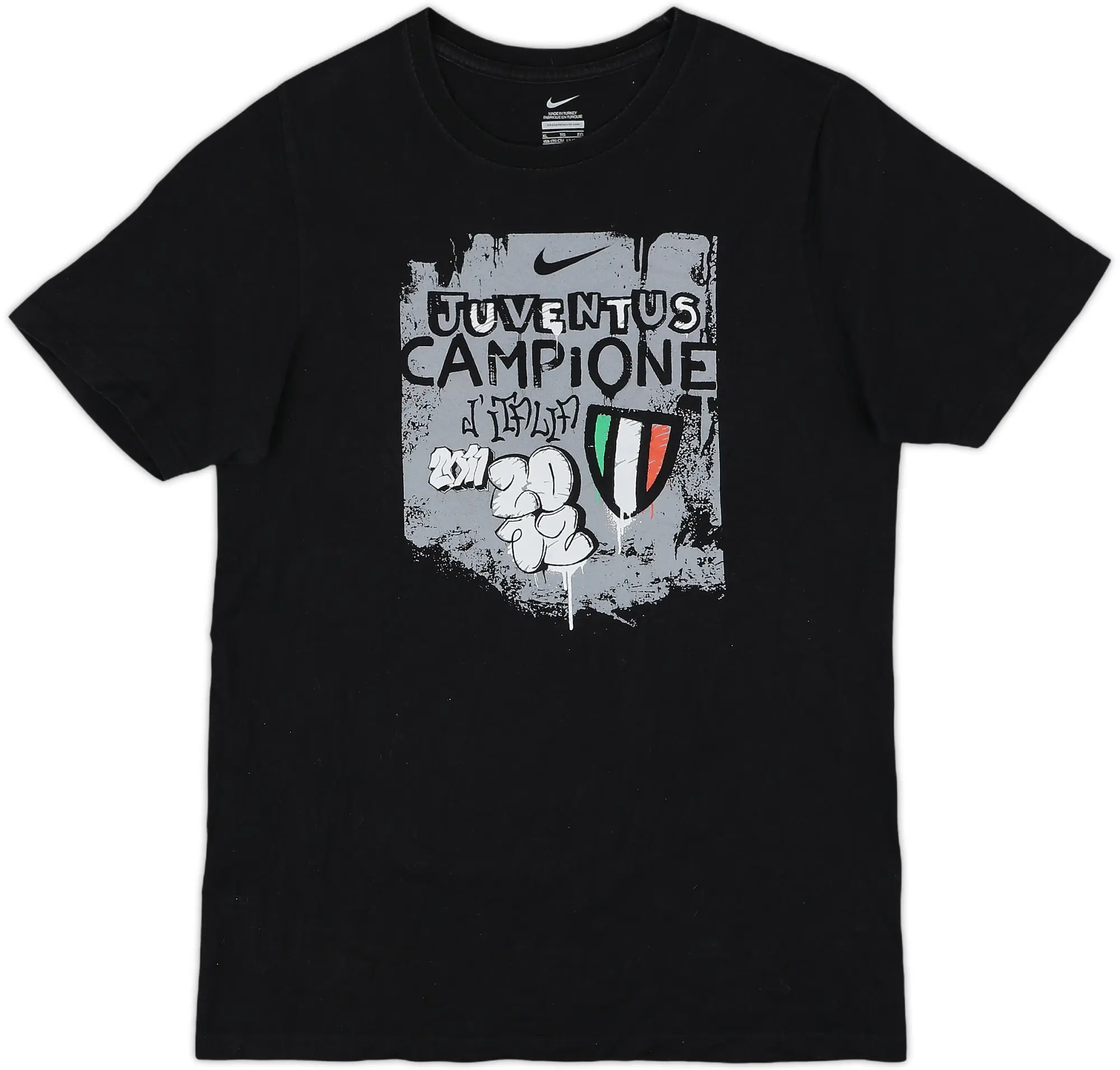 2011-12 Juventus 'Campione D'Italia' Nike Graphic Tee - 8/10 - (XL.Boys)