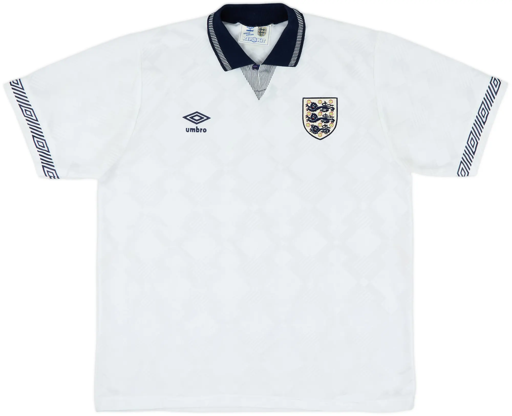 1990-92 England Home Shirt - 10/10 - (XL)