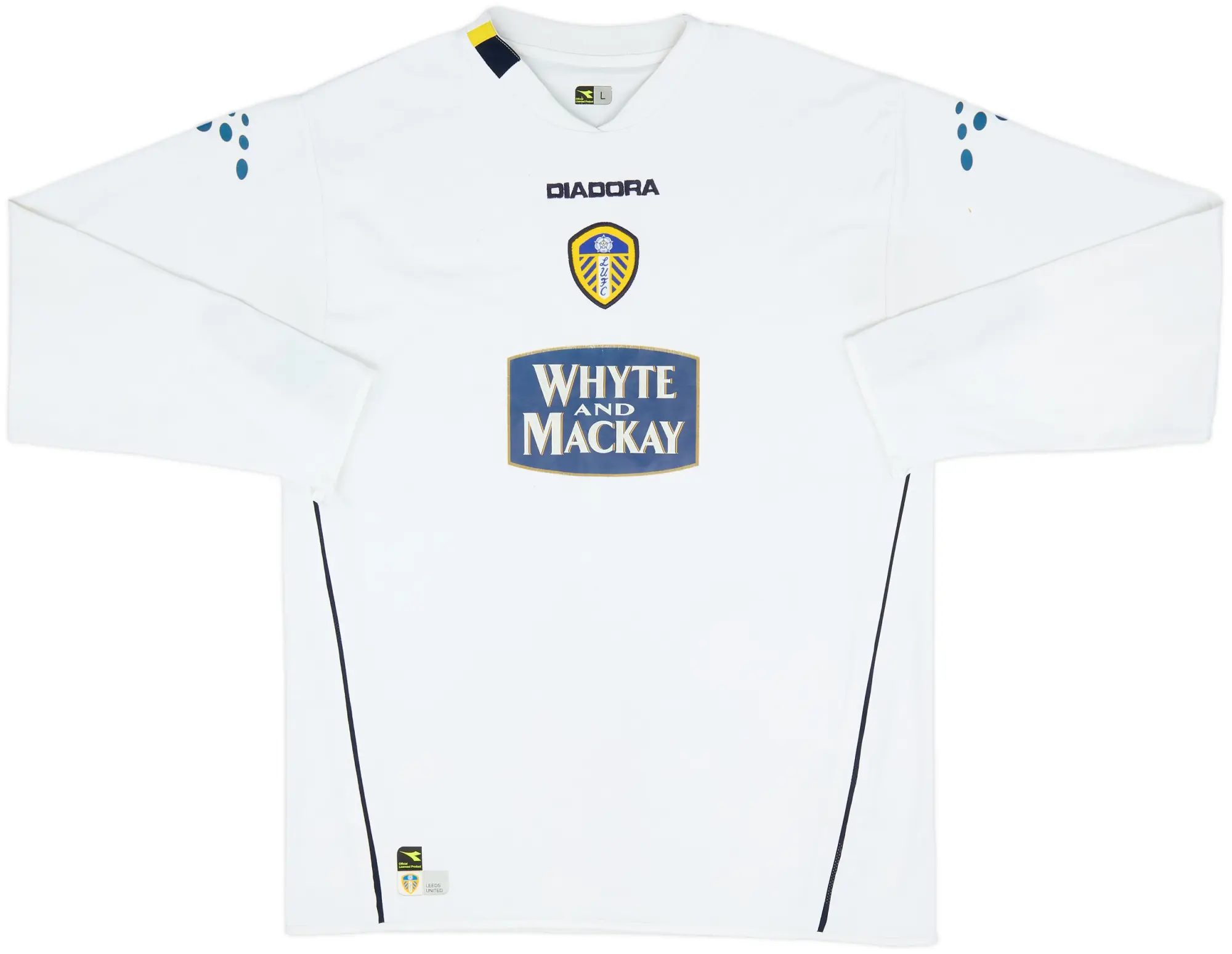 2004-05 Leeds United Home L/S Shirt - 6/10 - (L)