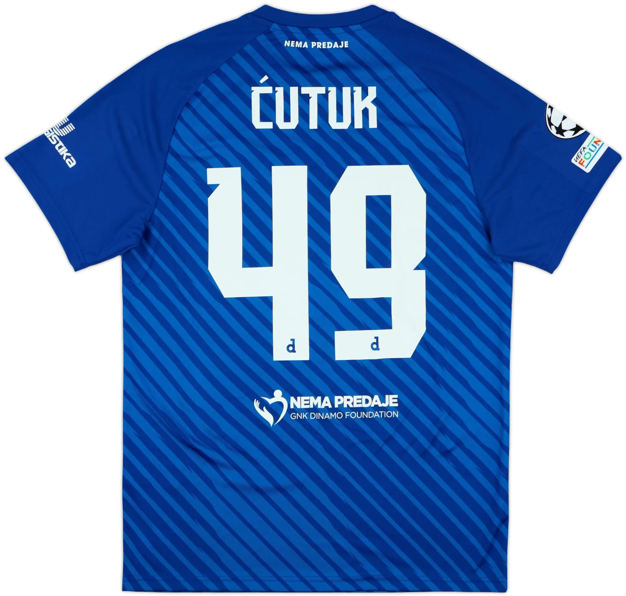 Castore Dinamo Zagreb Mens SS Player Issue Home Champions League Shirt 2024/25