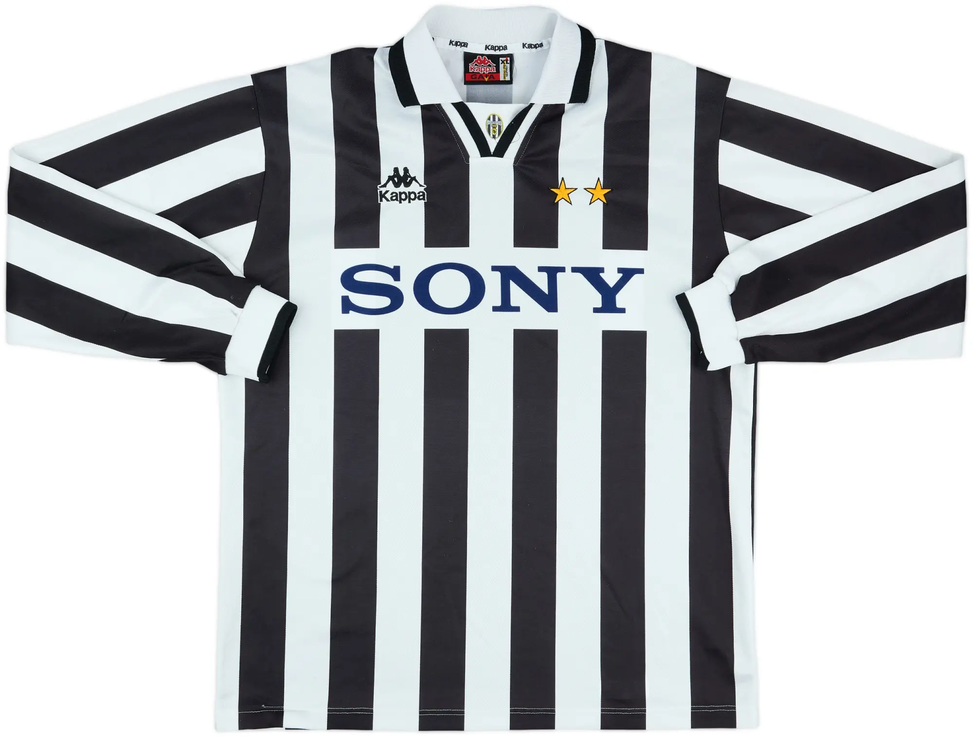 1995-96 Juventus Match Issue Home L/S Shirt #9