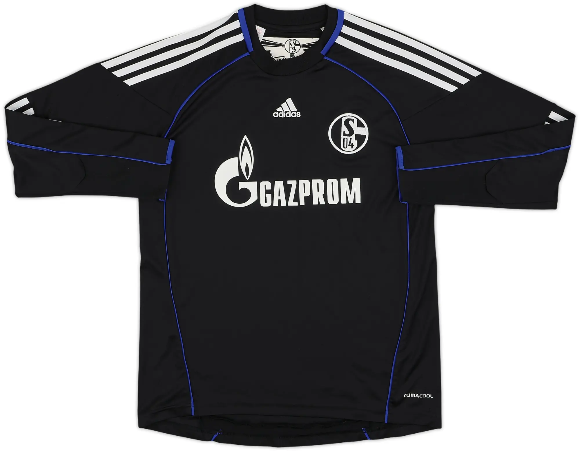 adidas Schalke 04 Boys LS Goalkeeper Home Shirt 2010/11