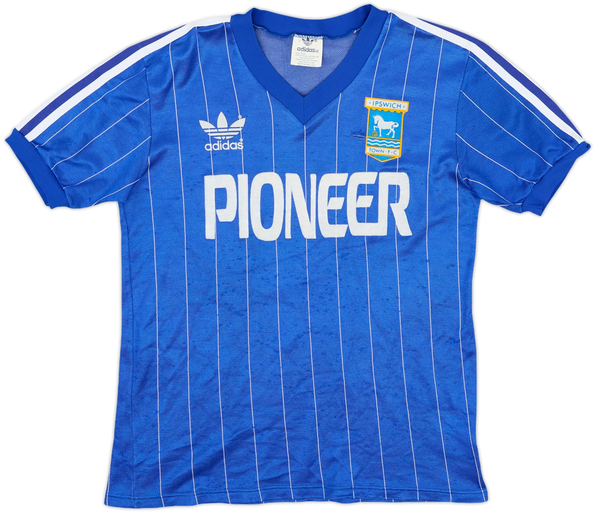 adidas Ipswich Town Mens SS Home Shirt 1981/82