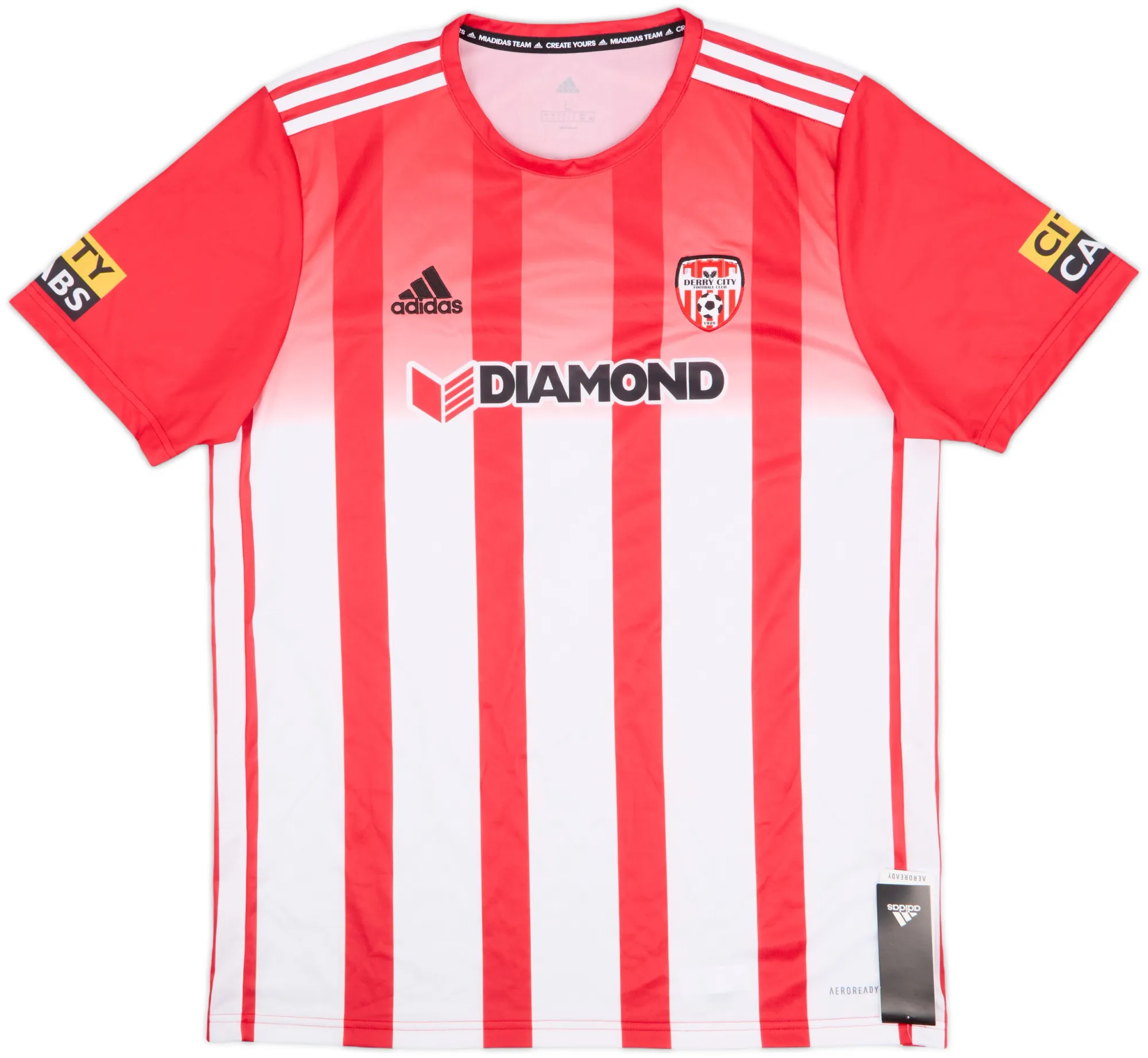 adidas Derry City Adults SS Home Shirt 2020/21