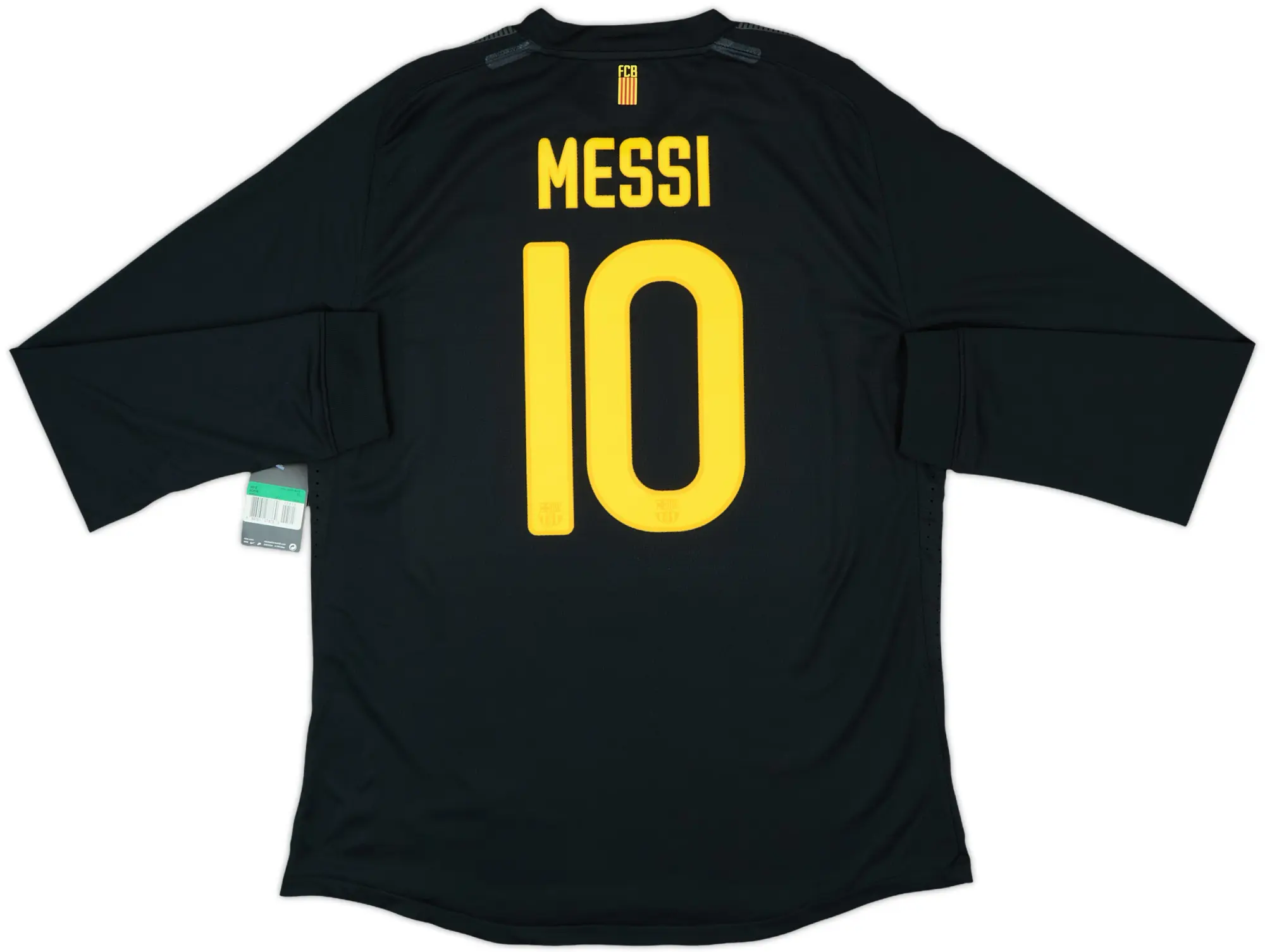 2011-12 Barcelona Player Issue Away L/S Shirt Messi #10 (XL)