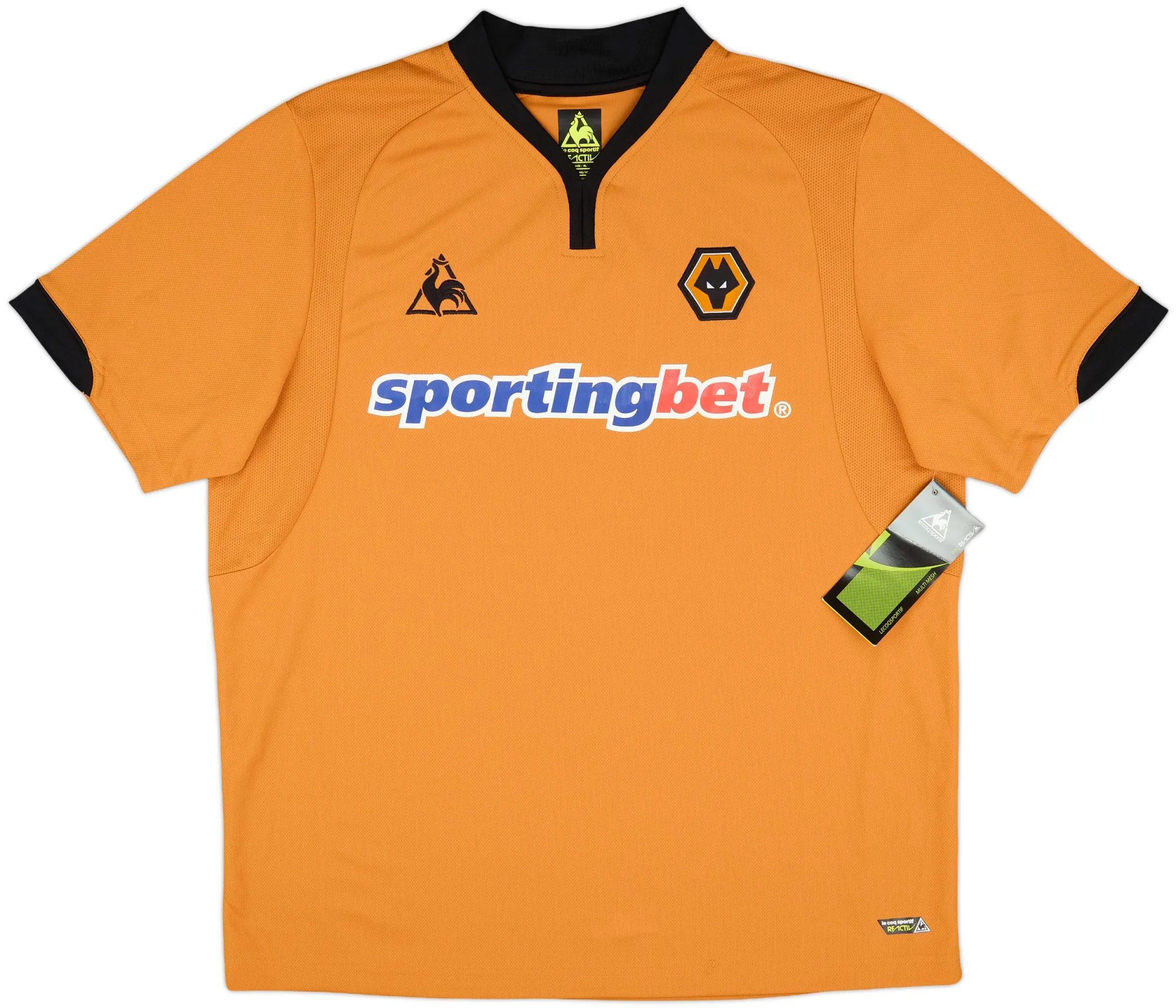 LeCoqSportif Wolverhampton Wanderers Mens SS Home Shirt 2009/10