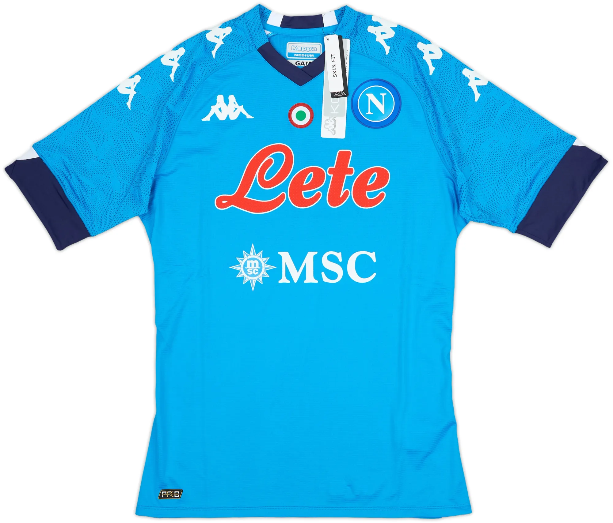 Kappa Napoli Mens SS Player Issue Home Shirt 2020/21