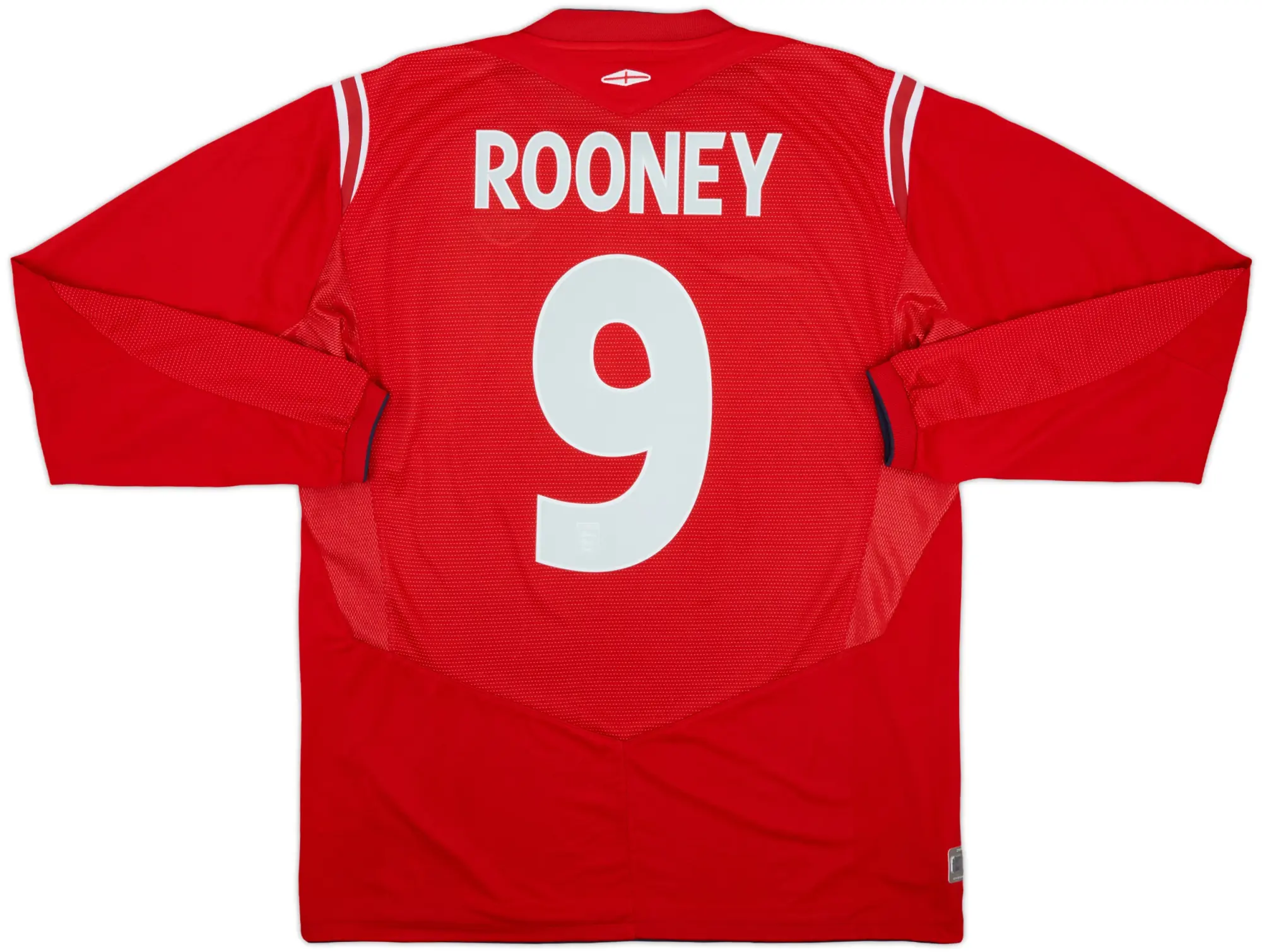 2004-06 England Away L/S Shirt Rooney #9 - 10/10 - (L)