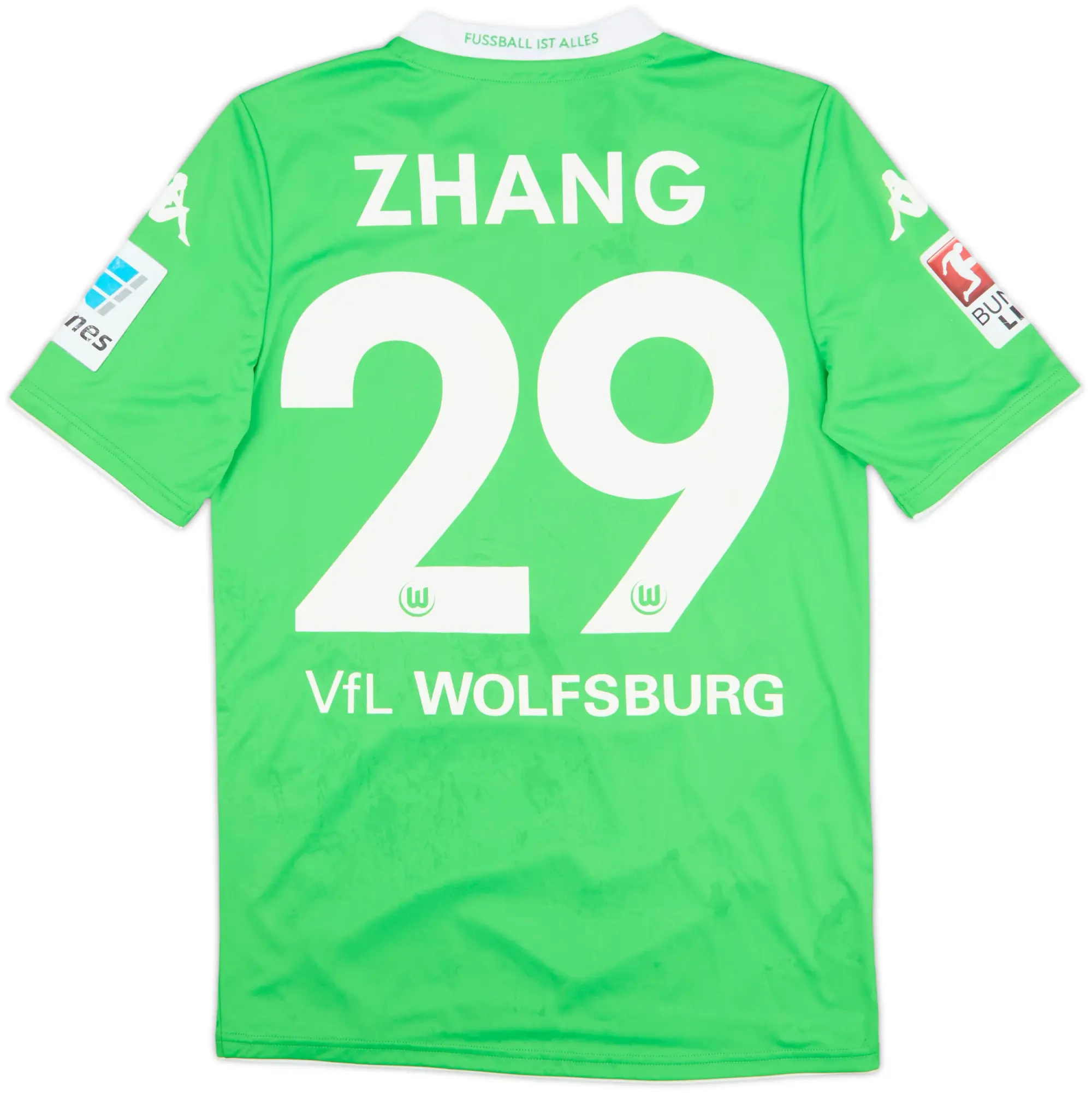 2014-15 Wolfsburg Home Shirt Zhang #29 - 6/10 - (S)