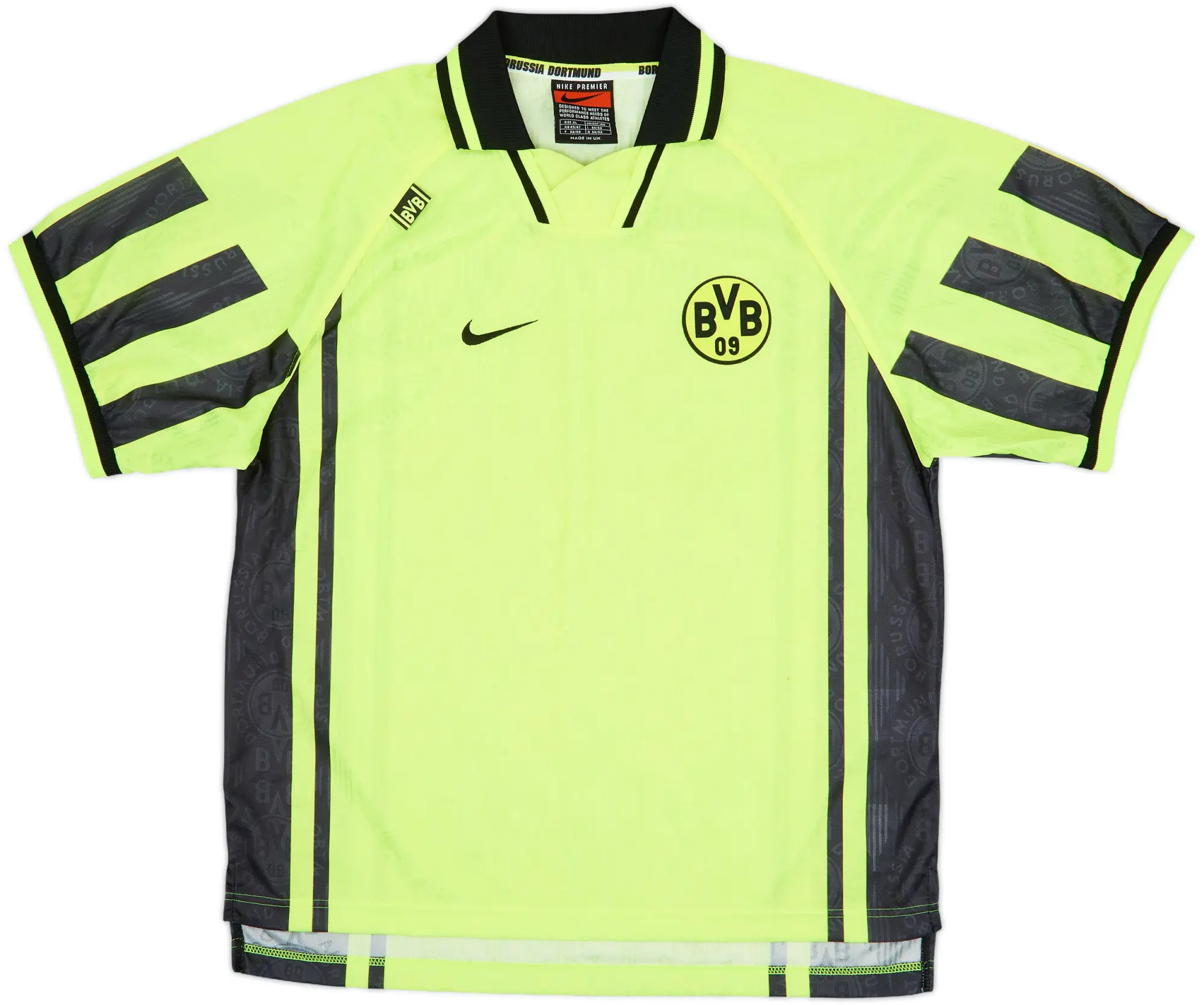 1996-97 Bourssia Dortmund Player Issue Home Shirt - 9/10 - (XL)
