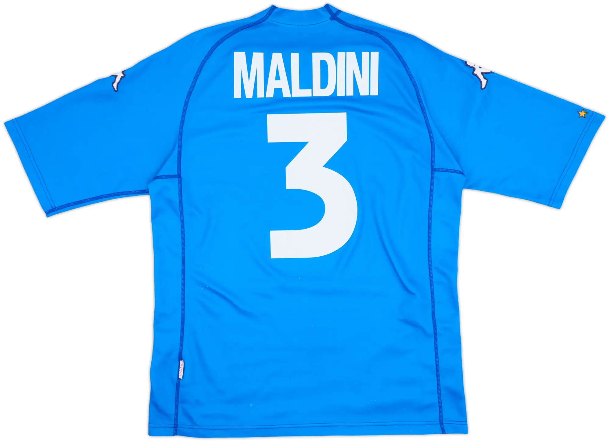 2000-01 Italy Home Shirt Maldini #3 - 6/10 - (XL)