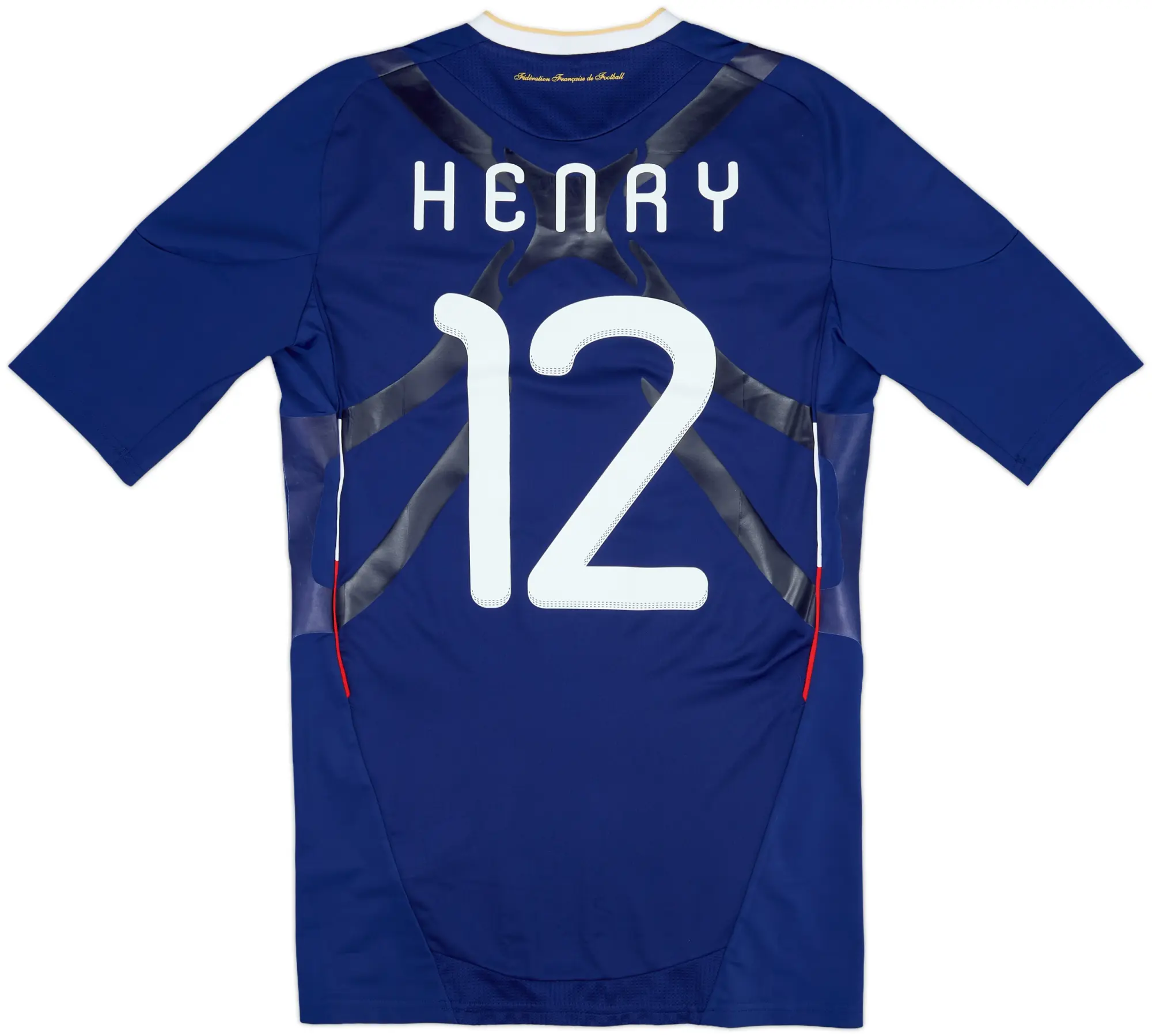 2009-10 France Player Issue Techfit Home Shirt Henry #12 - 8/10 - (L)