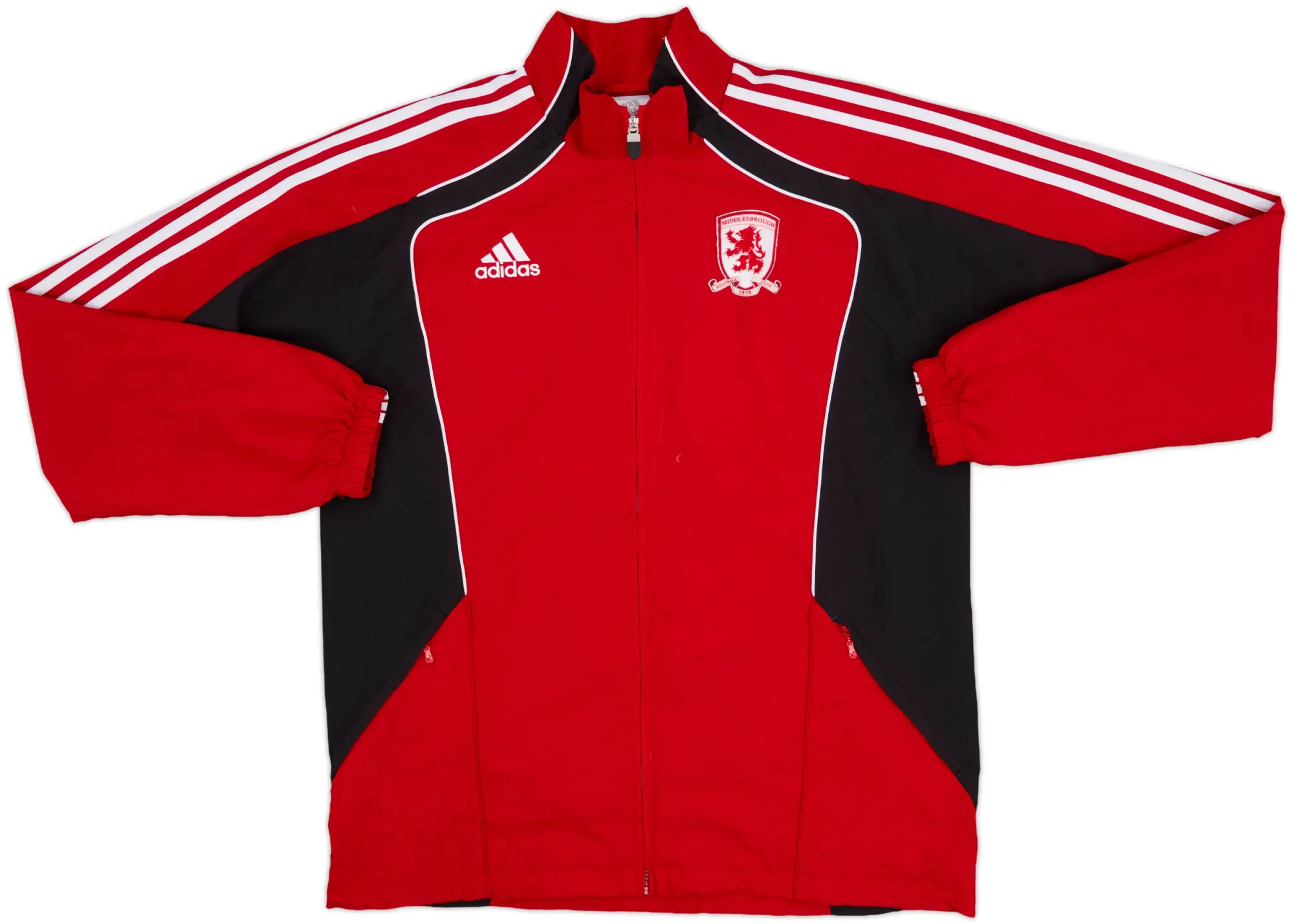 2010-11 Middlesbrough adidas Track Jacket - 8/10 - (L)