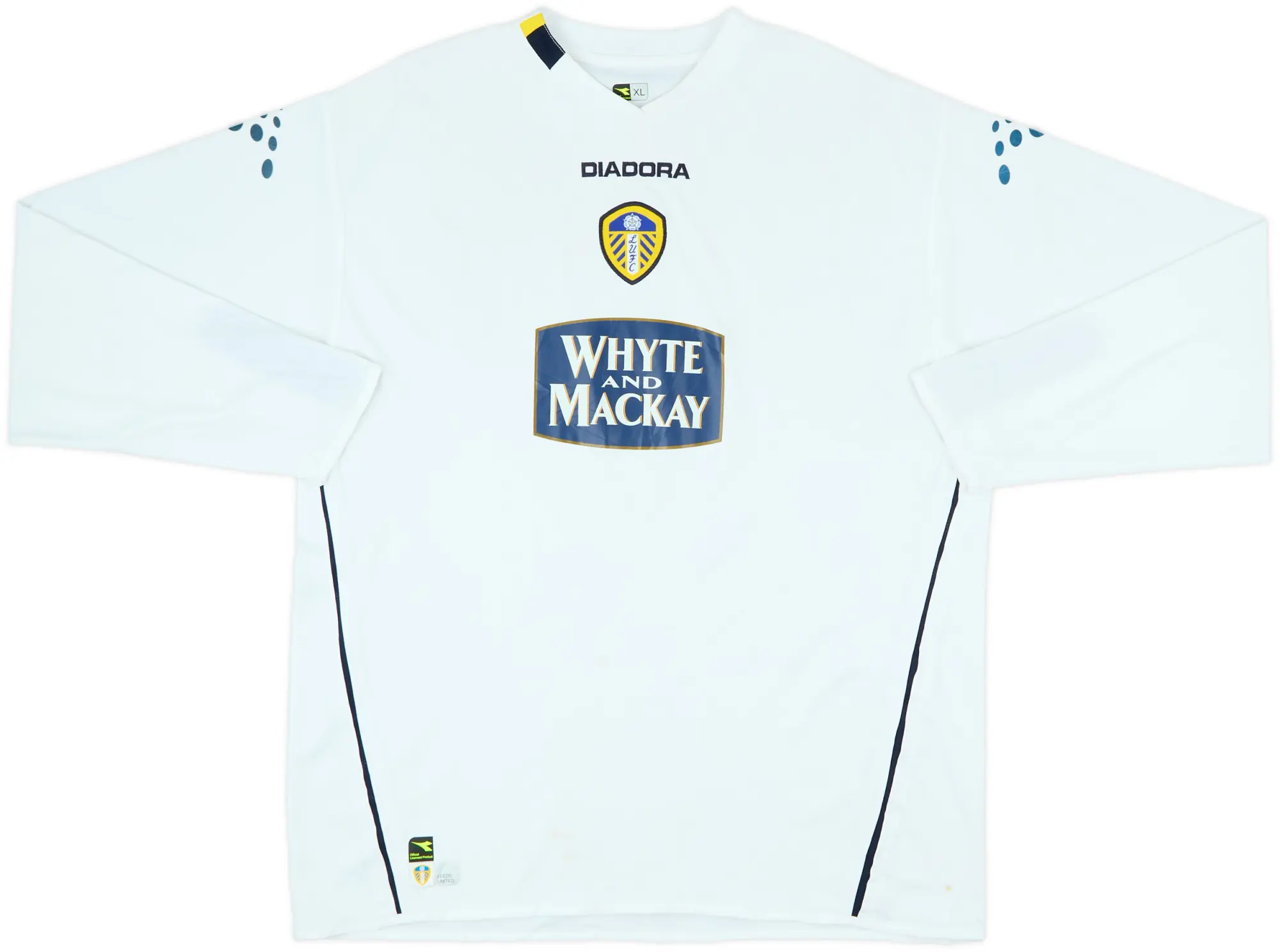 2004-05 Leeds United Home L/S Shirt - 7/10 - (XL)