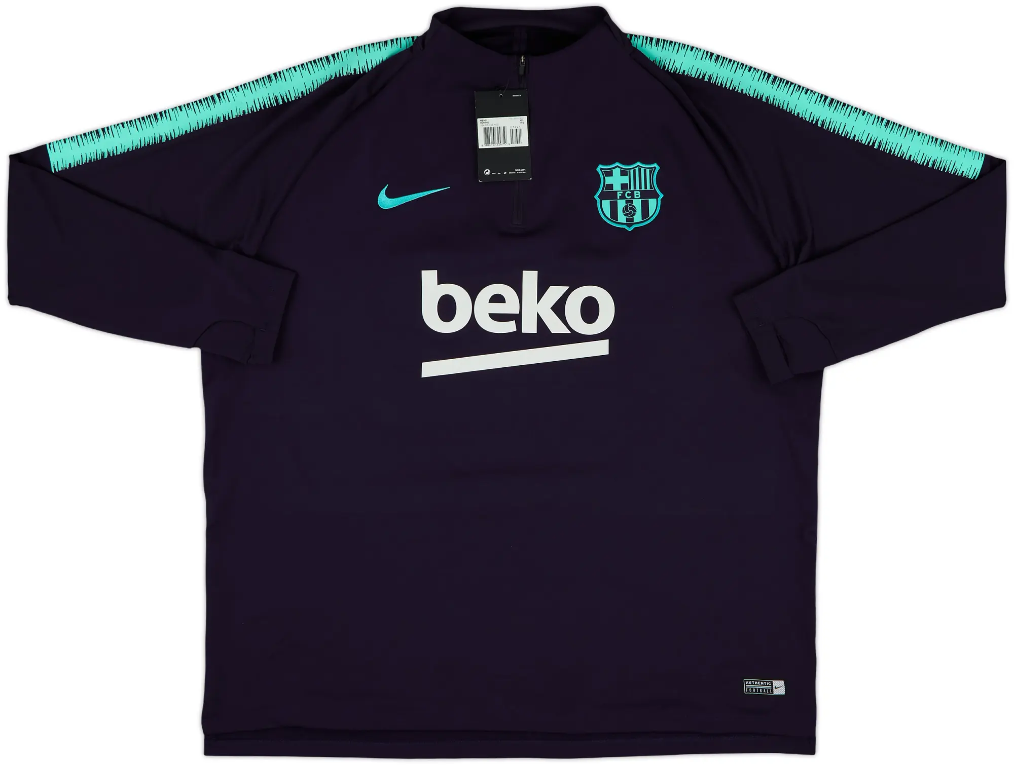 2018-19 Barcelona Nike 1/4 Zip Training Top (XXL)