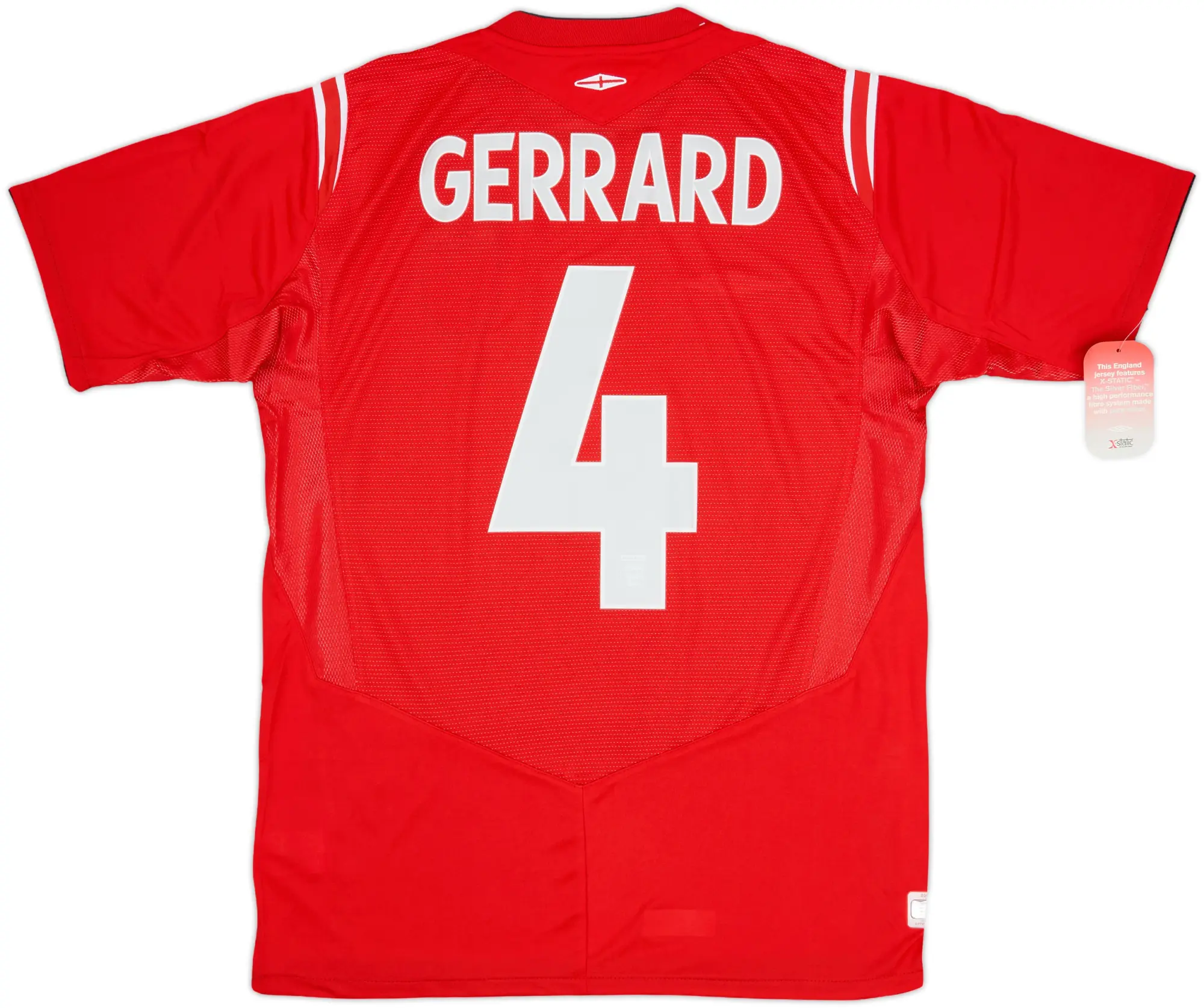 2004-06 England Away Shirt Gerrard #4 (M)