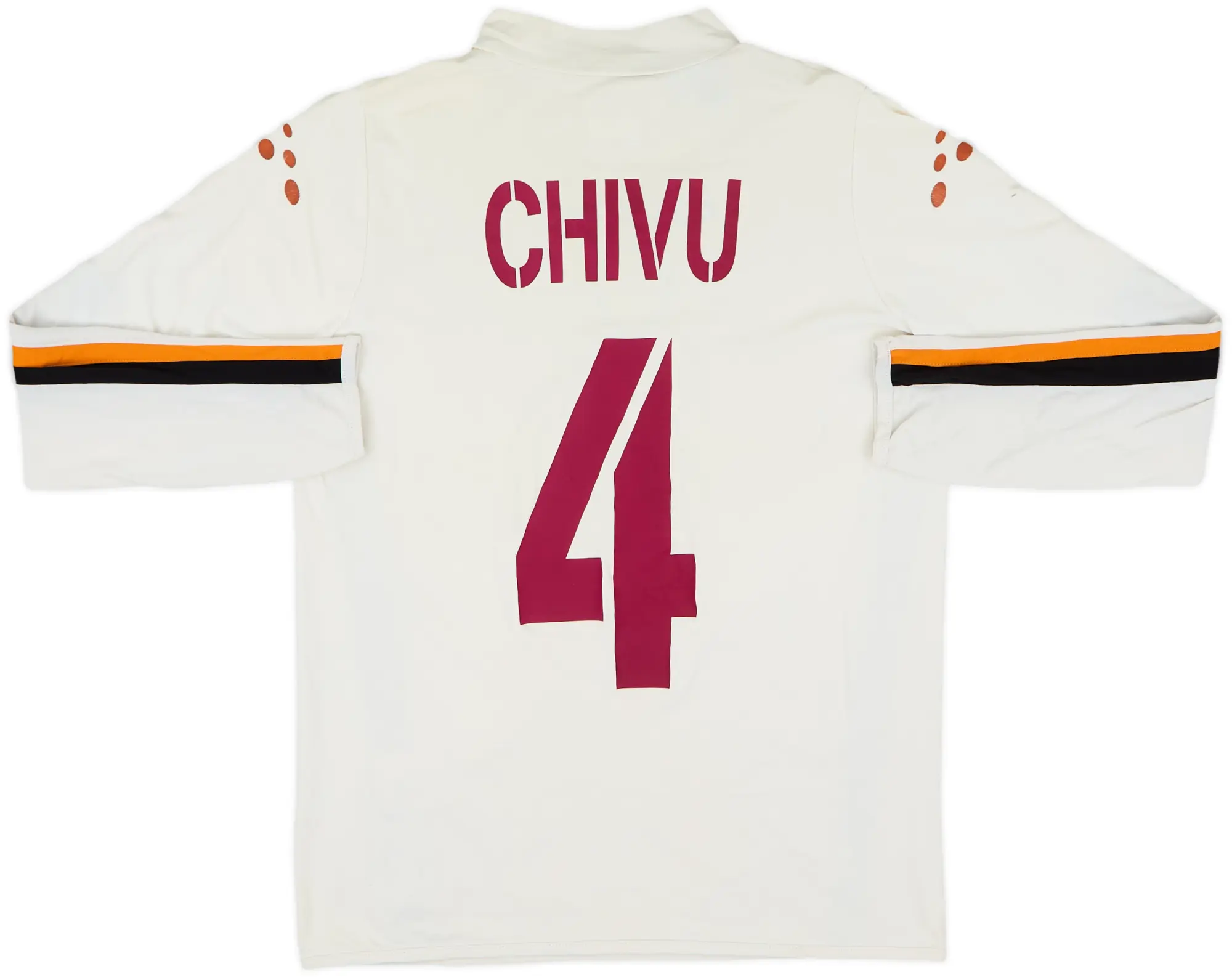 2003-04 Roma Away L/S Shirt Chivu #4 - 8/10 - (M)
