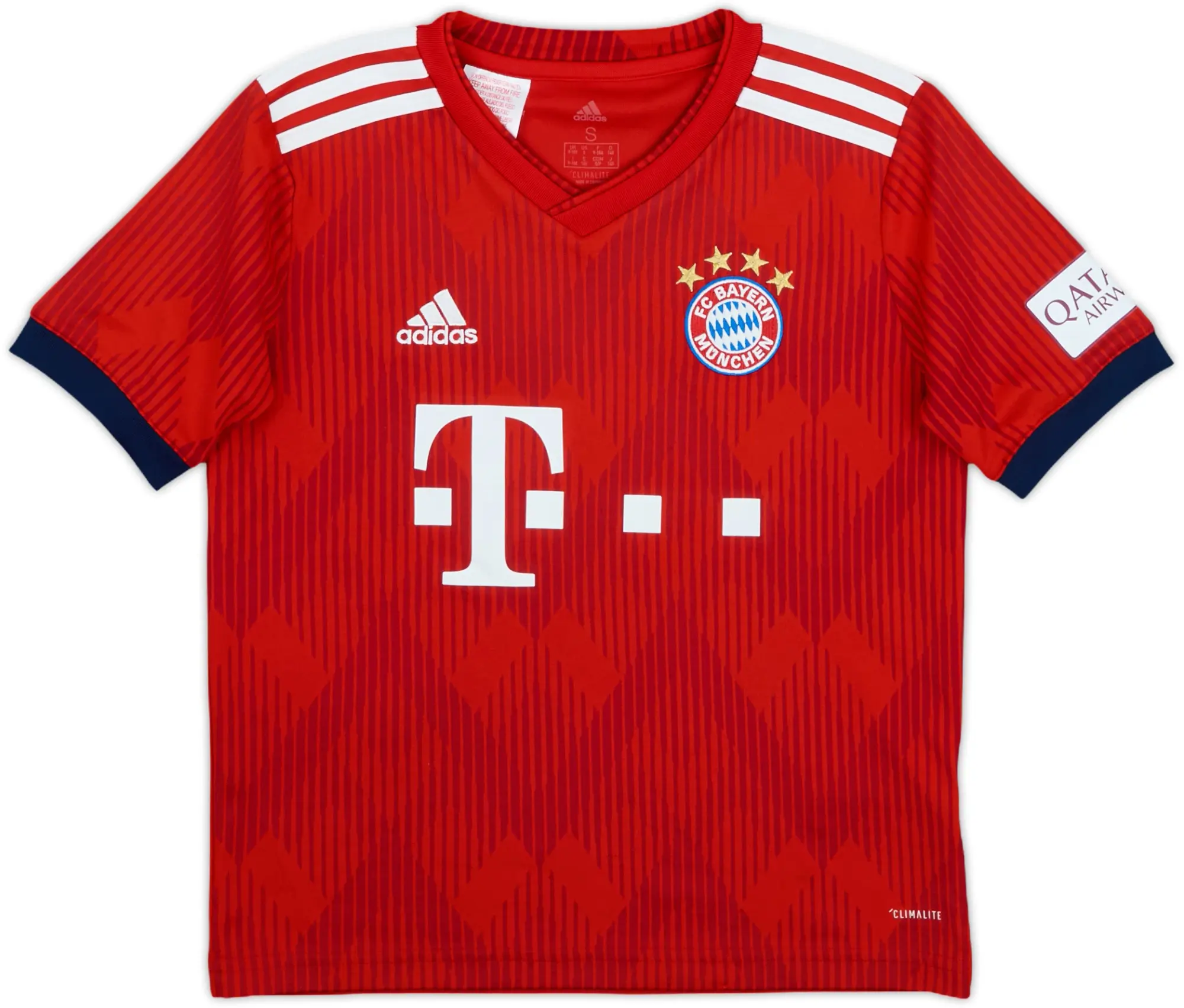 adidas Bayern Munich Boys SS Home Shirt 2018/19