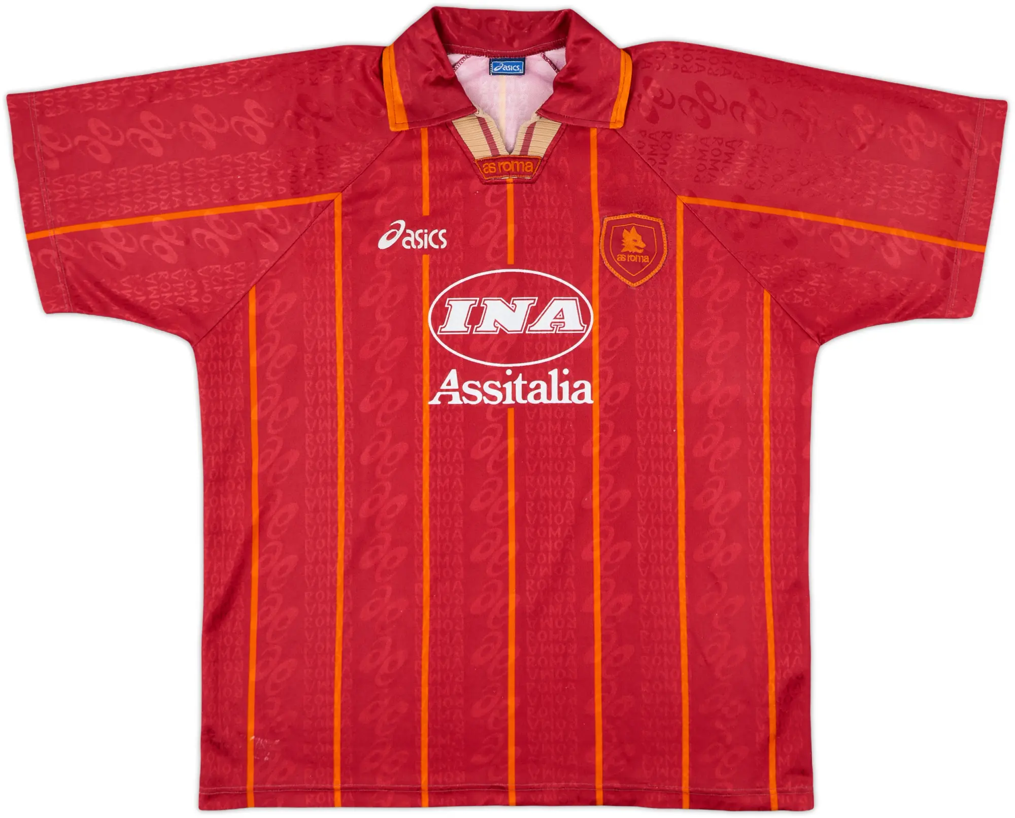 1996-97 Roma Home Shirt - 6/10 - (XL)