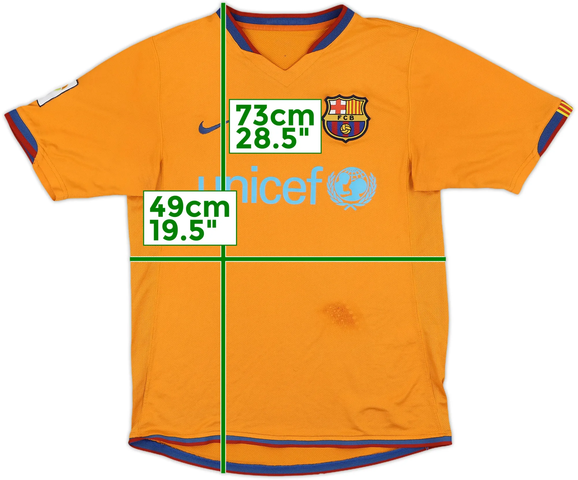 Nike Barcelona 2006 Barcelona Orange Away Kit 2006-08 Barcelona