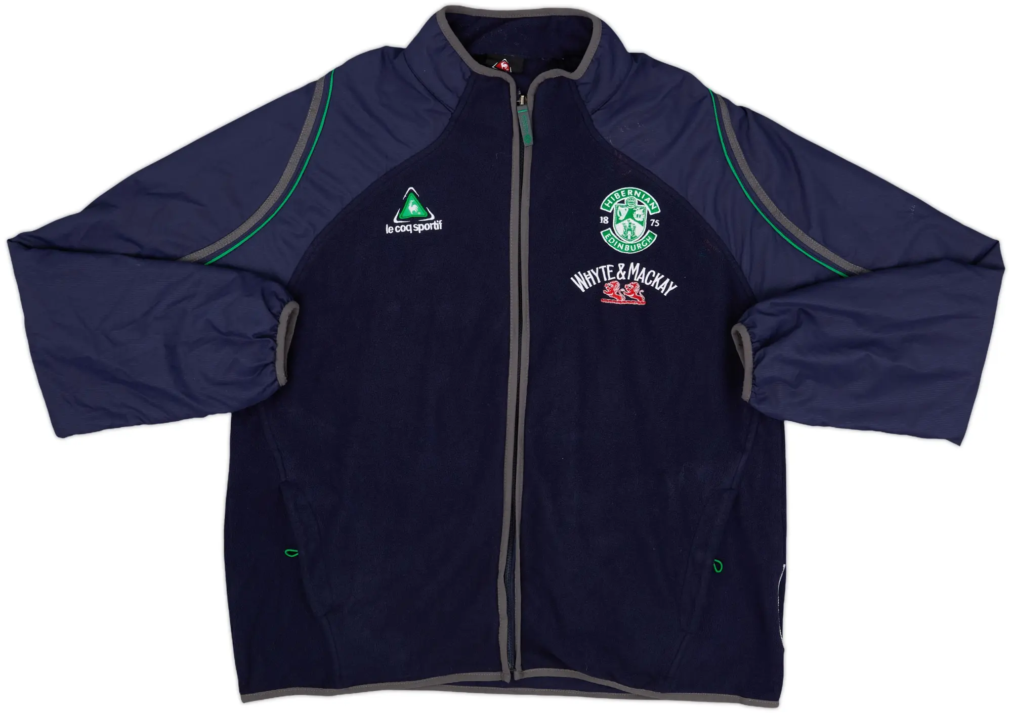 2008-09 Hibernian Le Coq Sportif 1/4 Zip Drill Top - 8/10 - (L)