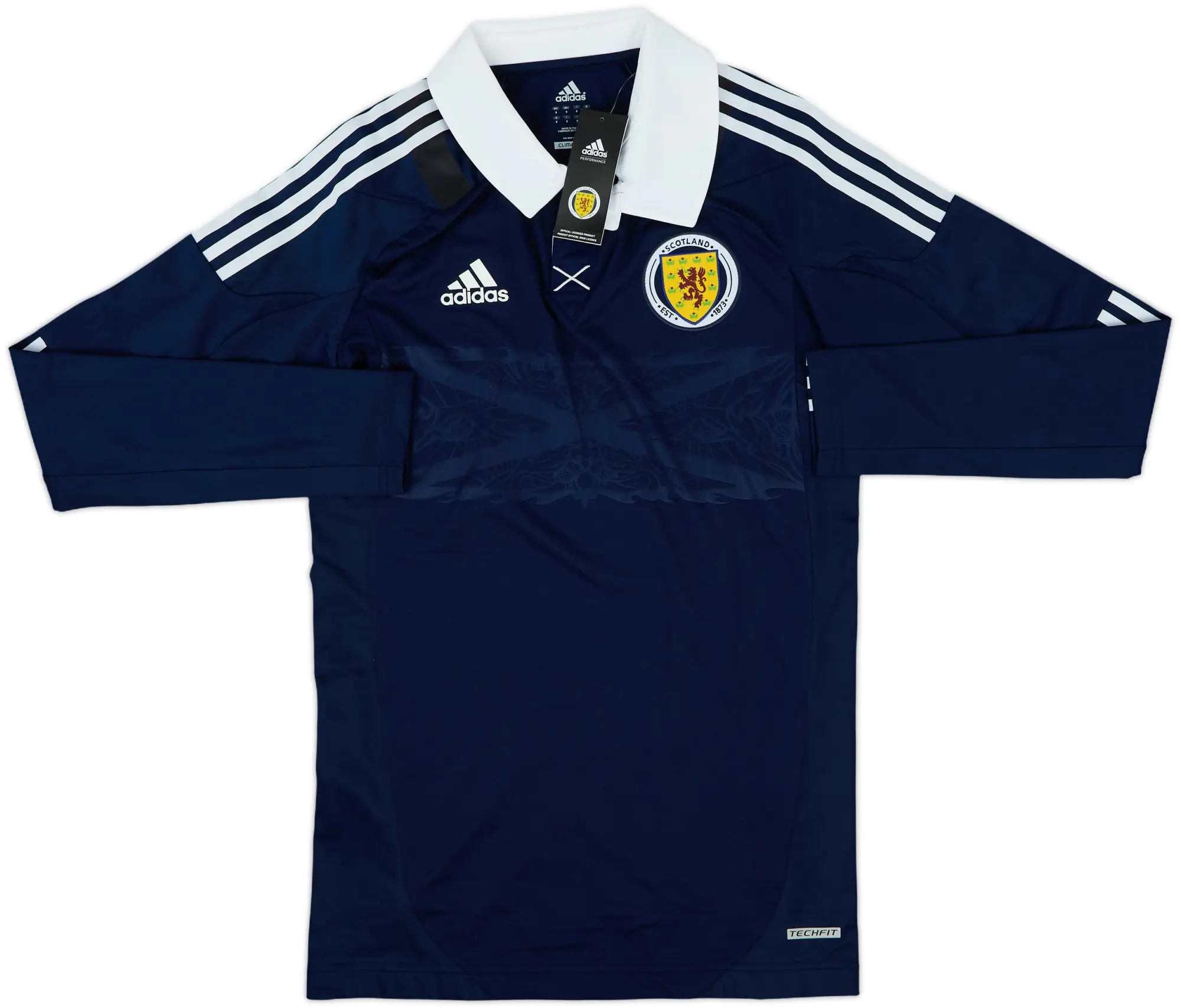 2011-13 Scotland Player Issue Techfit Home L/S Shirt (L)