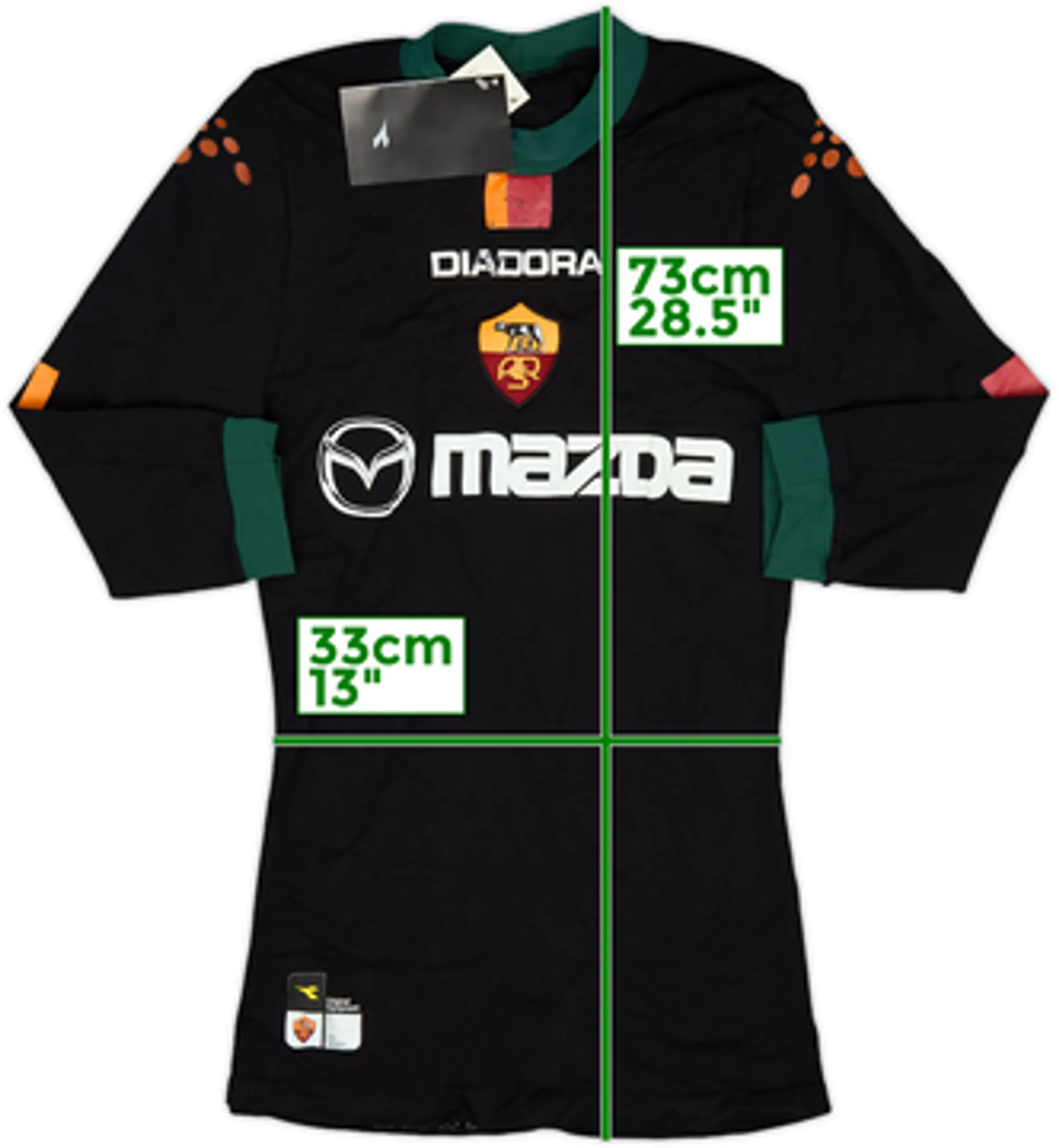 Diadora Roma Mens LS Home European Shirt 2004/05