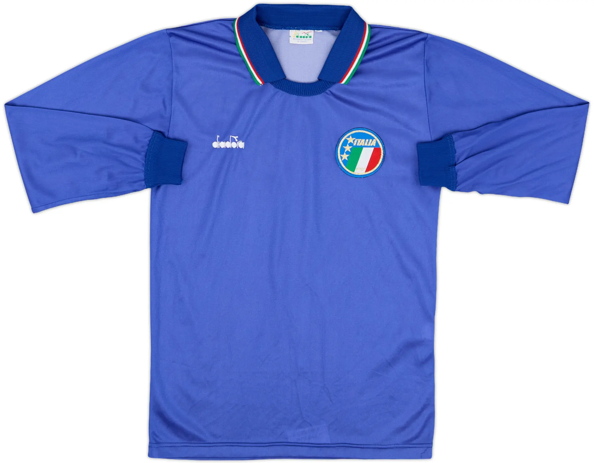 1986-88 Italy Home L/S Shirt - 9/10 - (L.Boys)