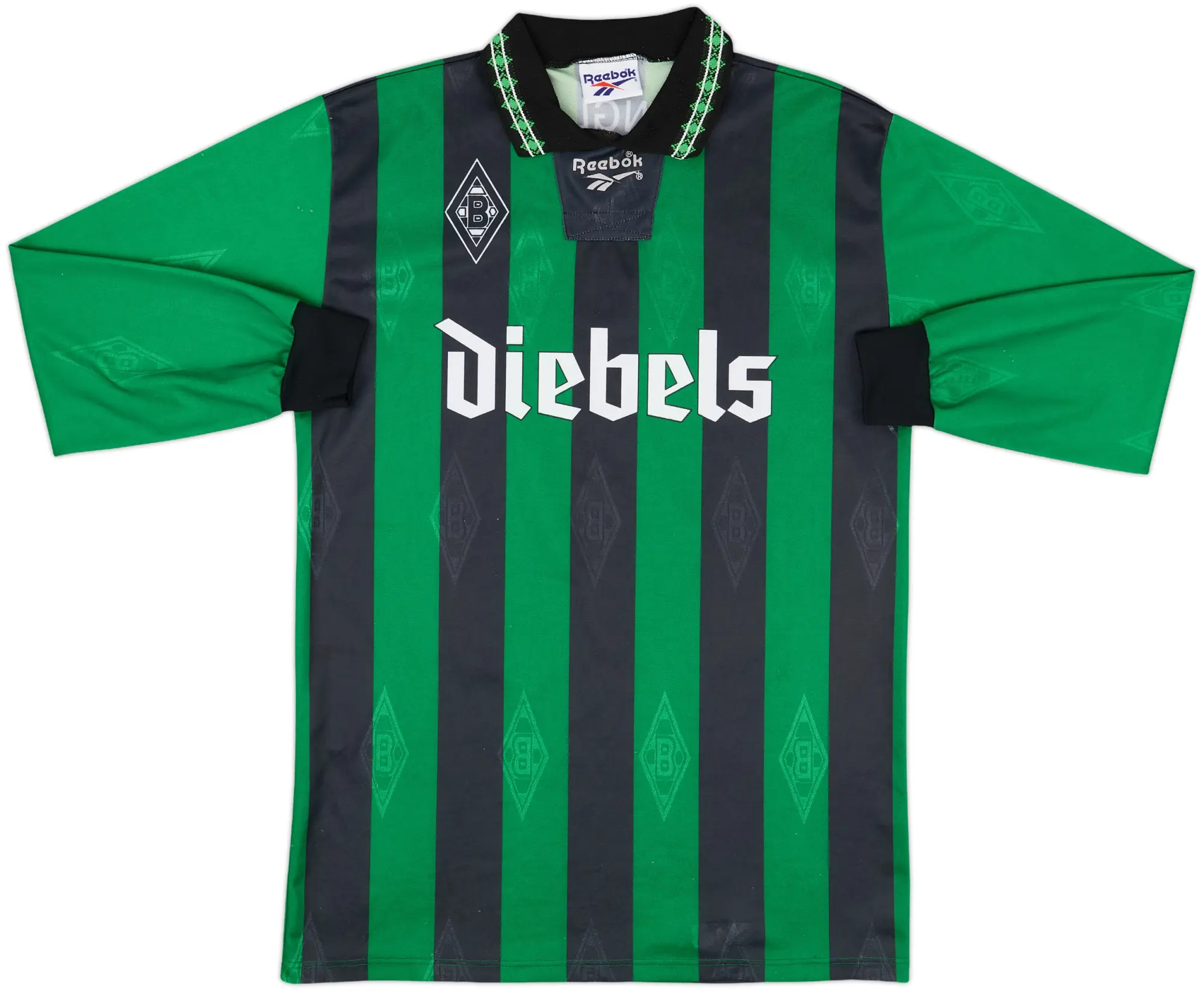 Reebok Borussia Monchengladbach Mens LS Away Shirt 1995/96