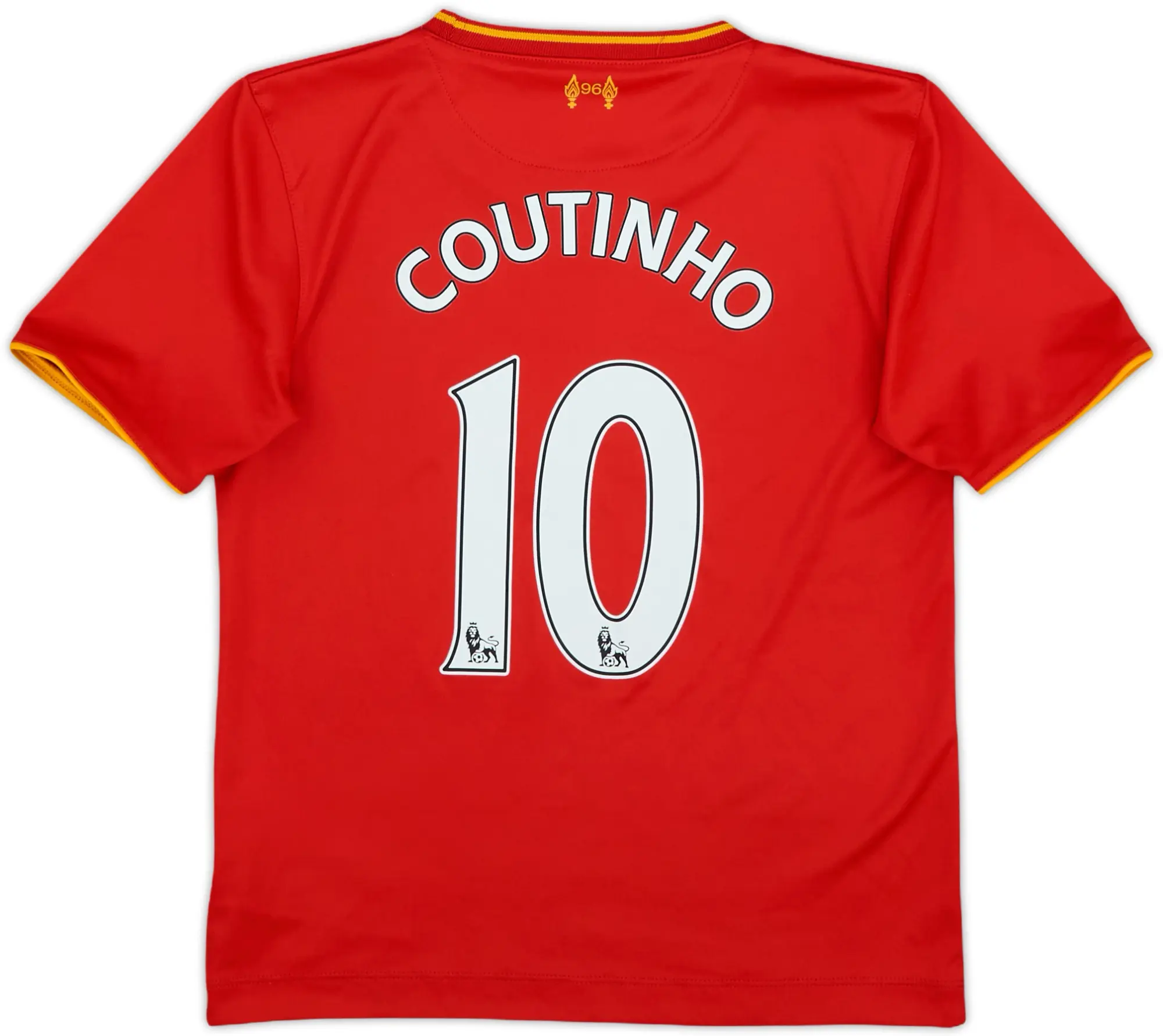 2016-17 Liverpool Home Shirt Coutinho #10 - 9/10 - (S.Boys)