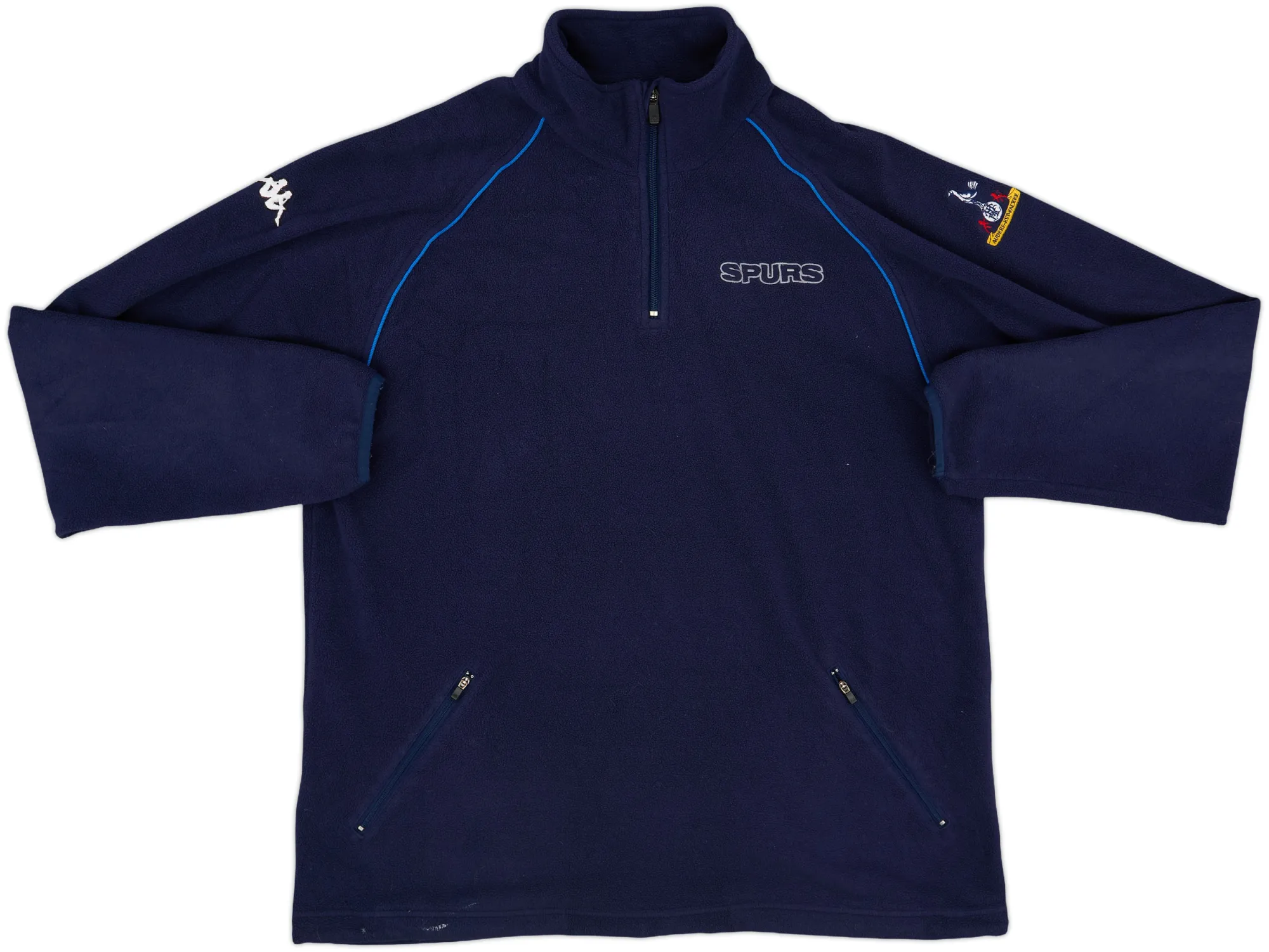 2003-04 Tottenham Kappa 1/4 Zip Fleece Training Top - 8/10 - (XL)