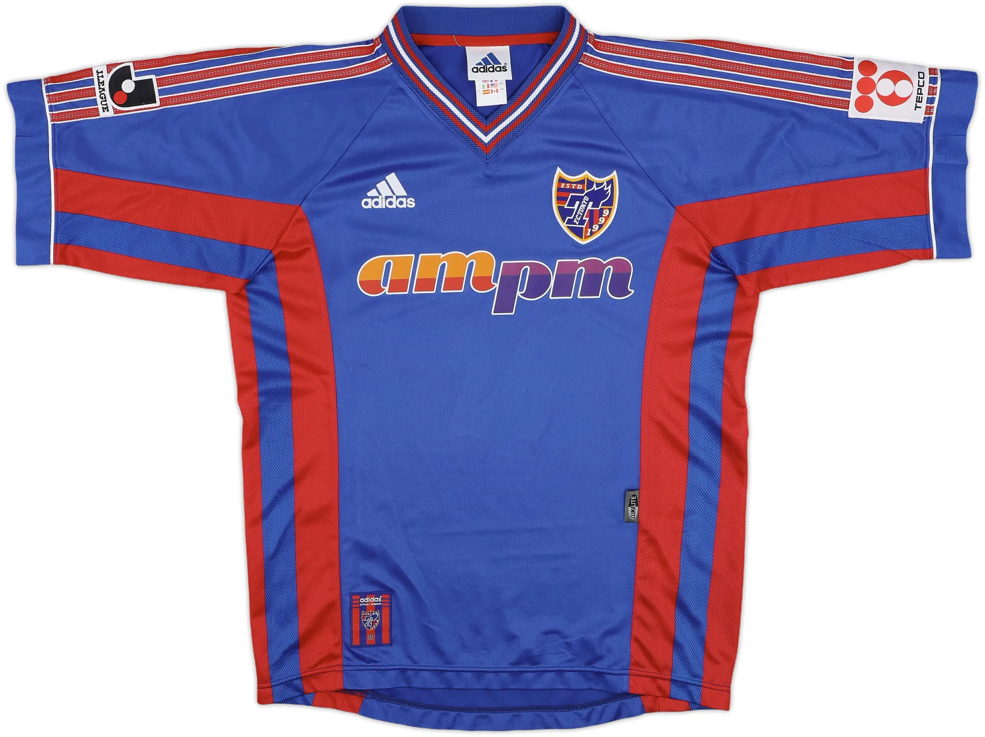 adidas F.C. Tokyo Mens SS Home Shirt 1999/00