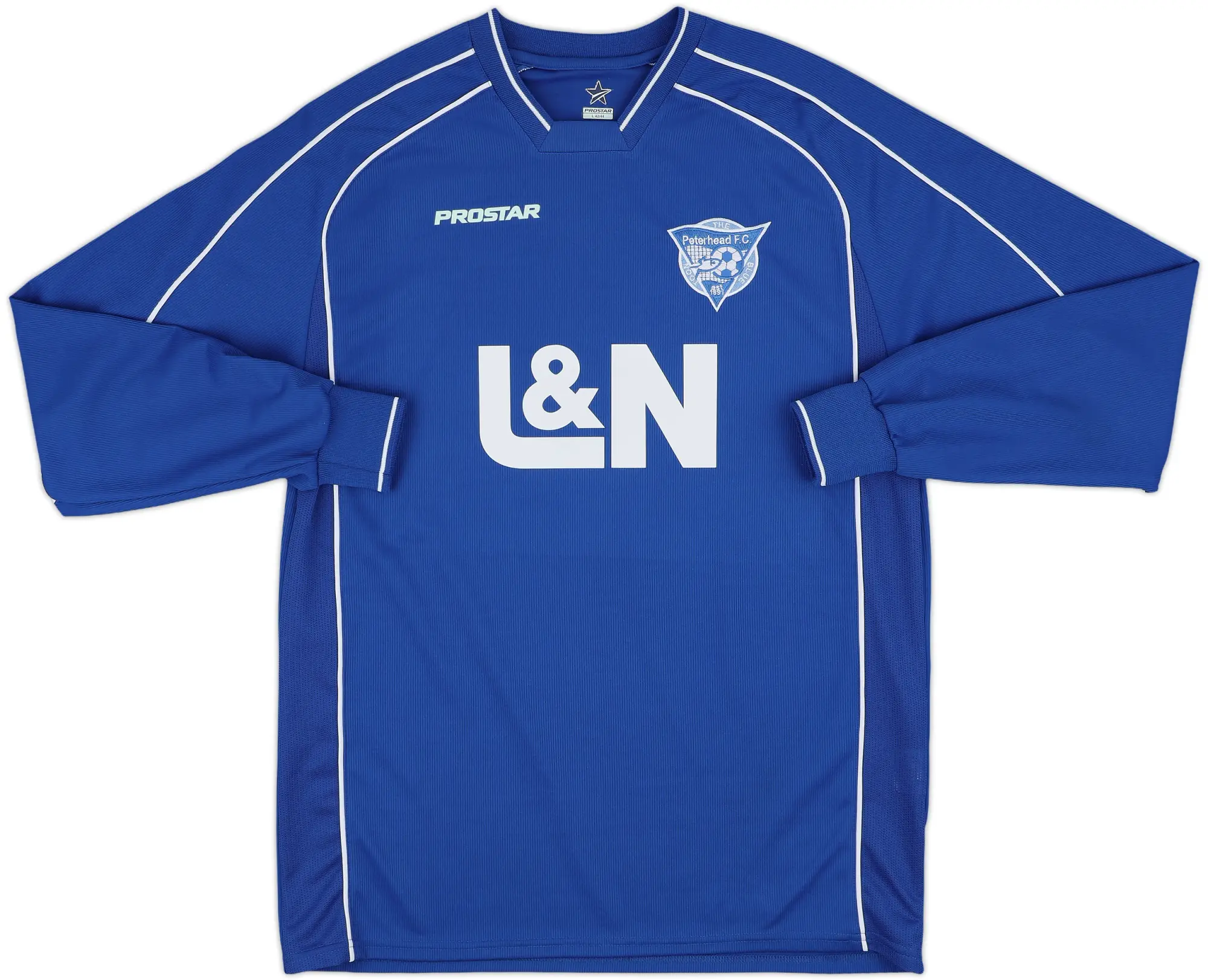 2005-07 Peterhead Home L/S Shirt - 9/10 - (L)