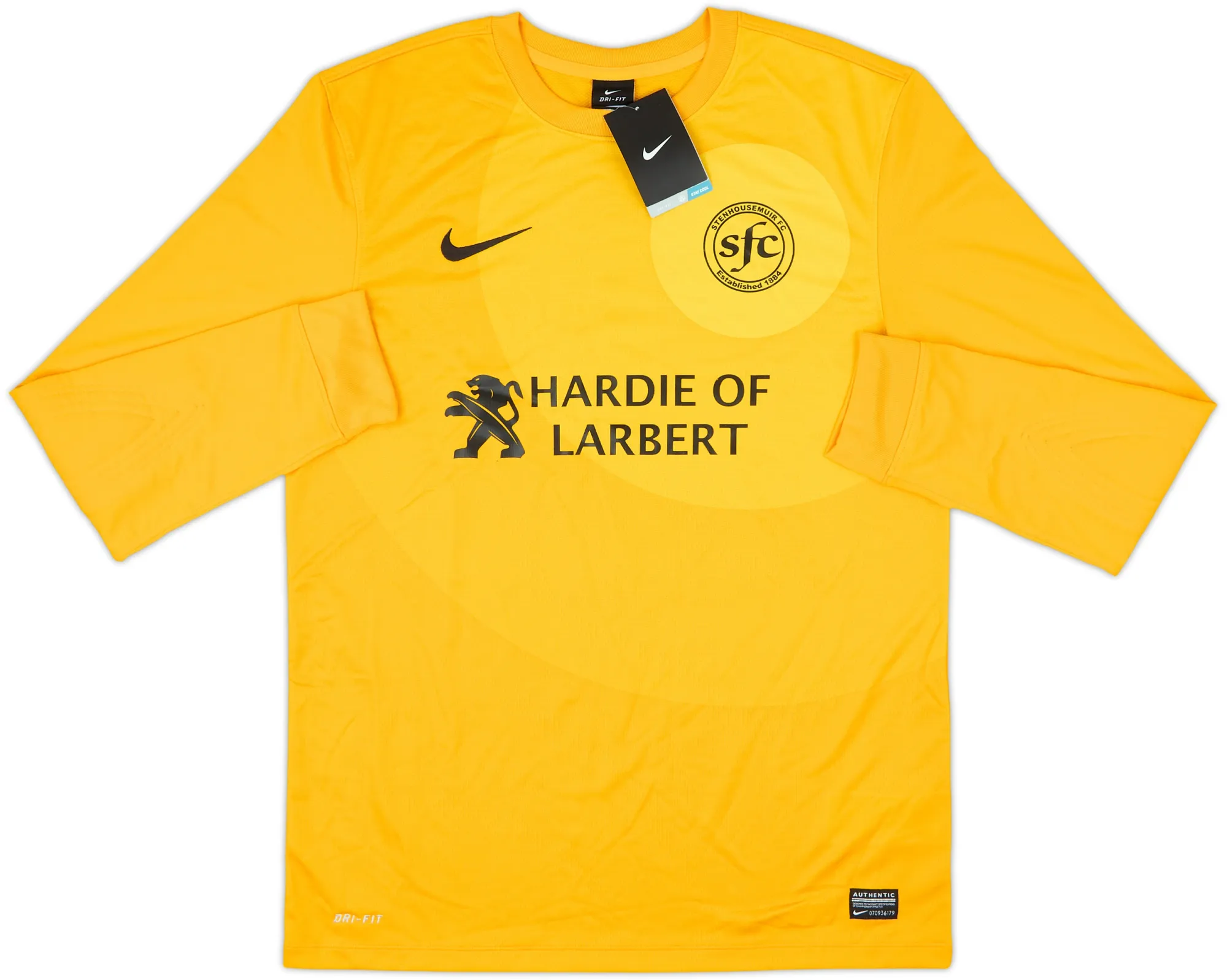 Nike Stenhousemuir Mens LS Goalkeeper Home Shirt 2013/14