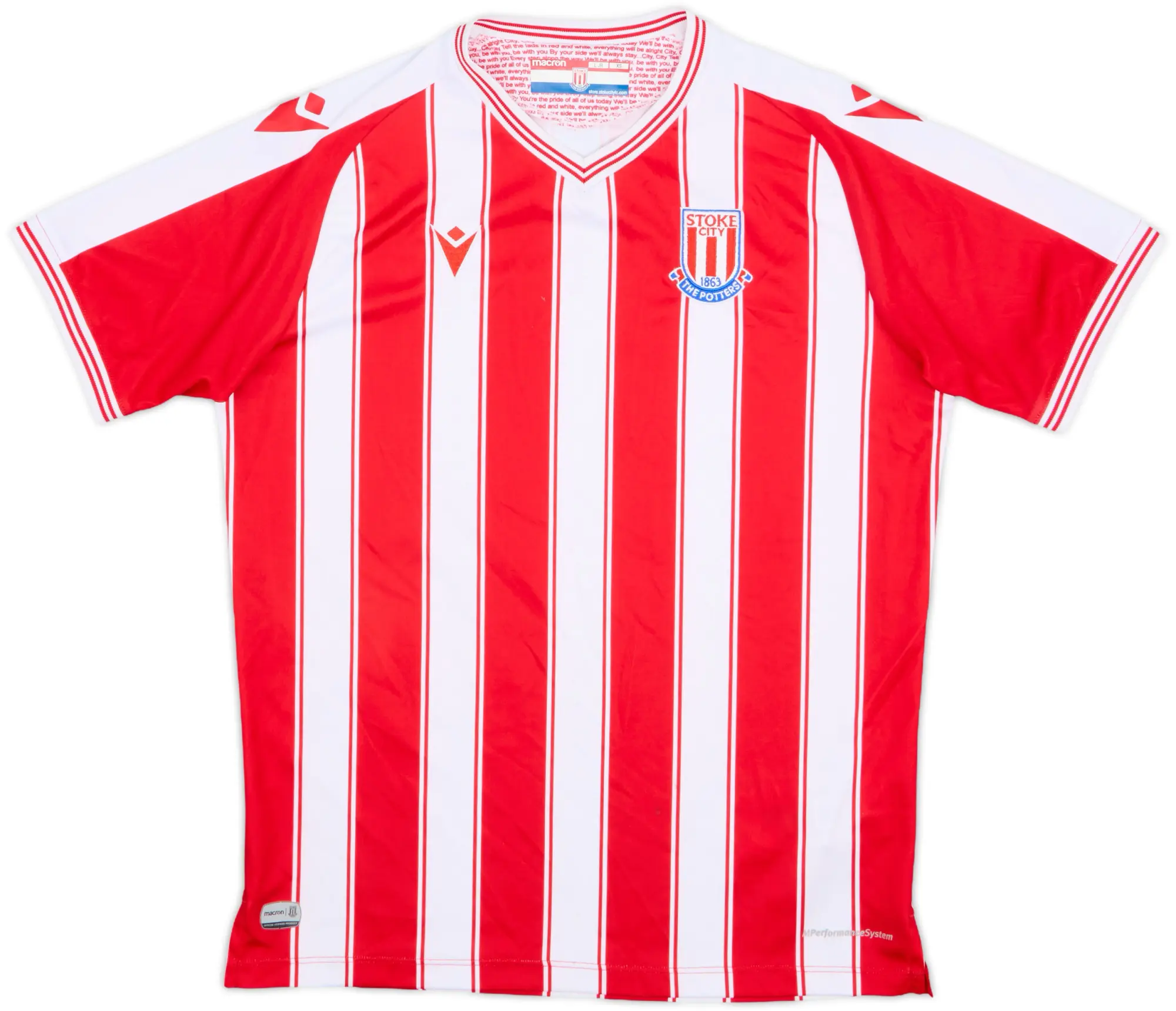 2020-21 Stoke City Home Shirt - 8/10 - (L.Boys)
