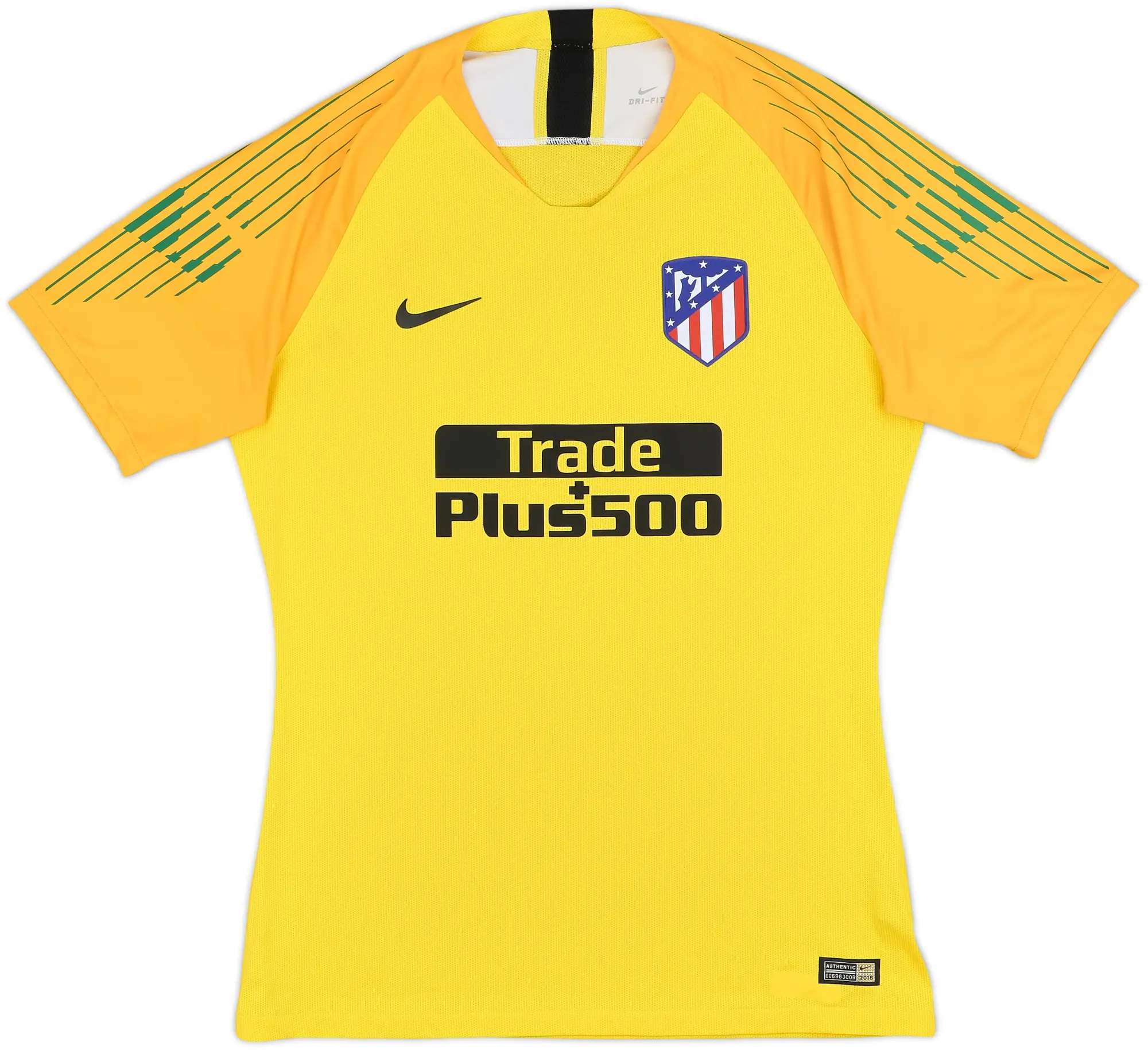 2018-19 Atletico Madrid Authentic GK S/S Shirt - 8/10 - (L)