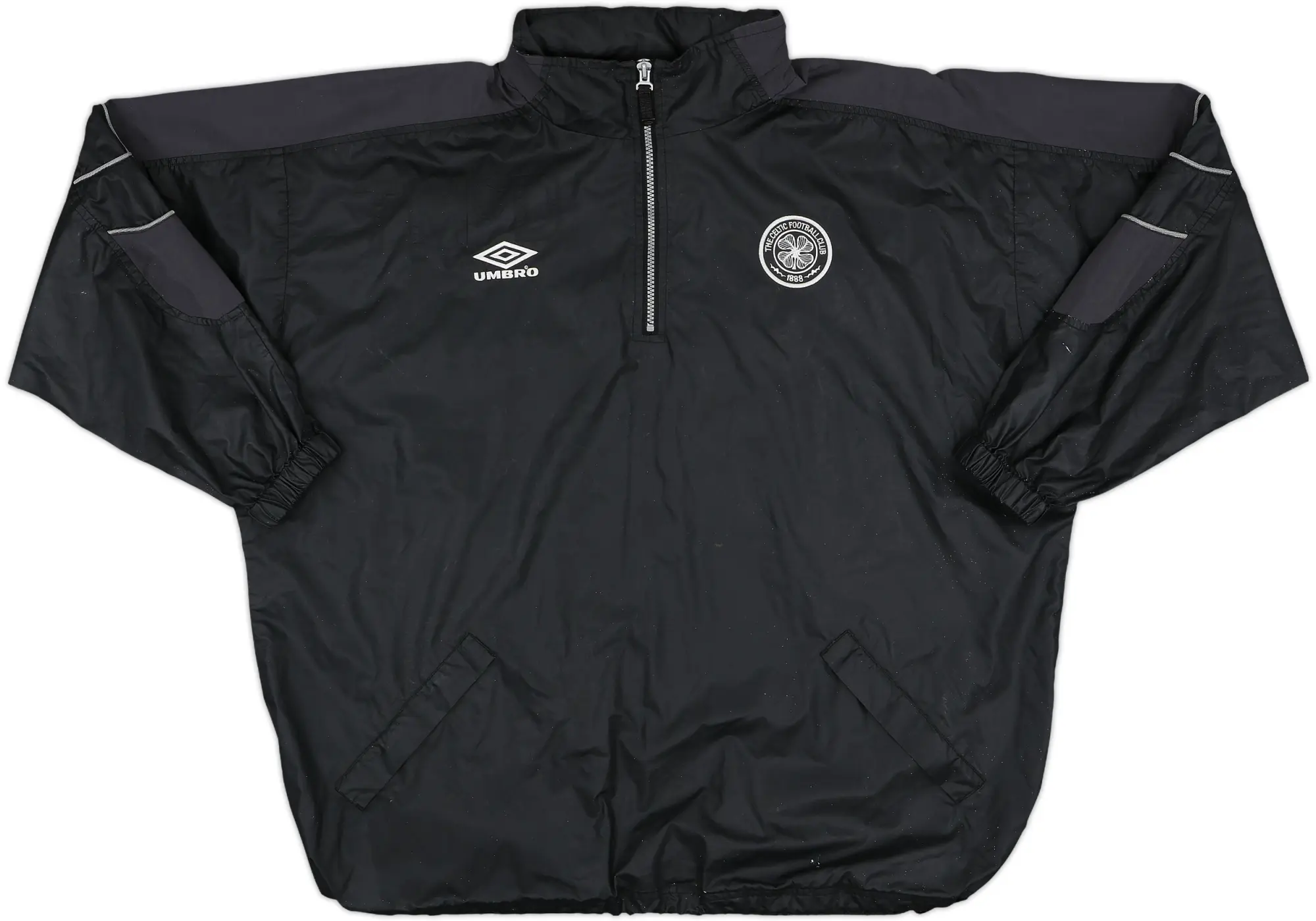 1998-99 Celtic Umbro 1/4 Zip Hooded Track Jacket - 5/10 - (XL)