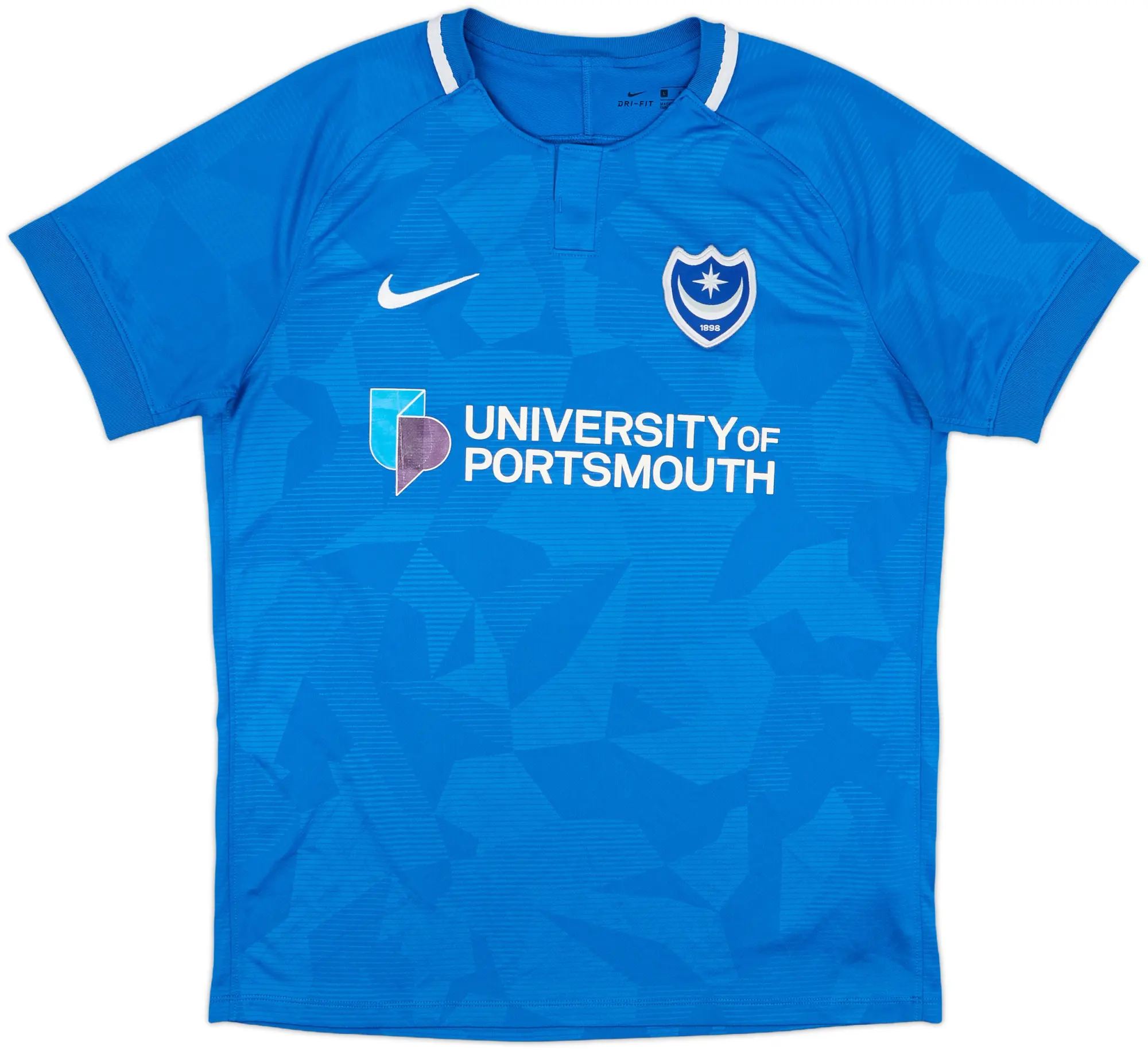 2018-19 Portsmouth Home Shirt - 7/10 - (L)