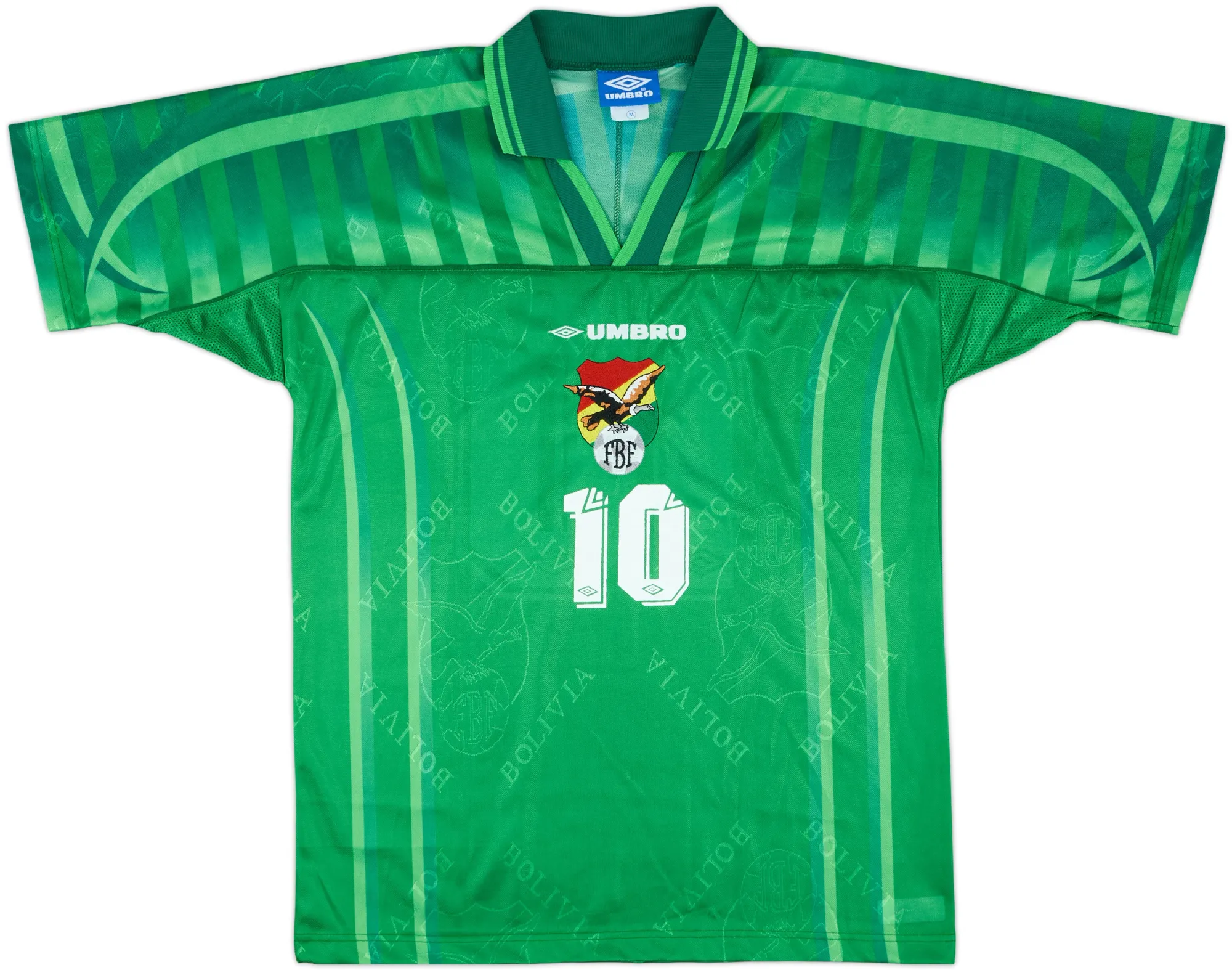Umbro Bolivia Mens SS Home Shirt 1999
