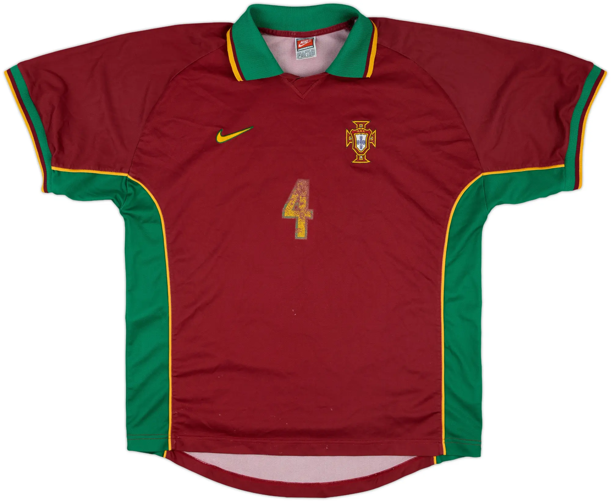 1997-98 Portugal Match Issue Home Shirt #4