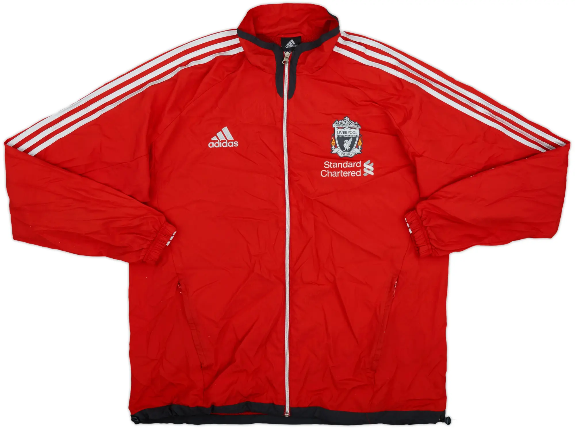 2011-12 Liverpool adidas Track Jacket - 8/10 - (XL)